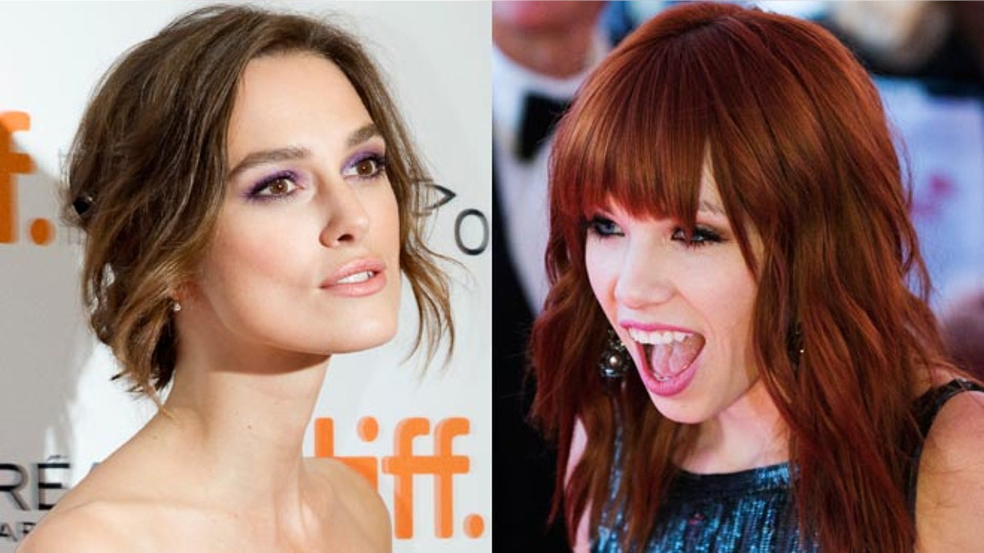 Keira Knightley and Carly Rae Jepsen