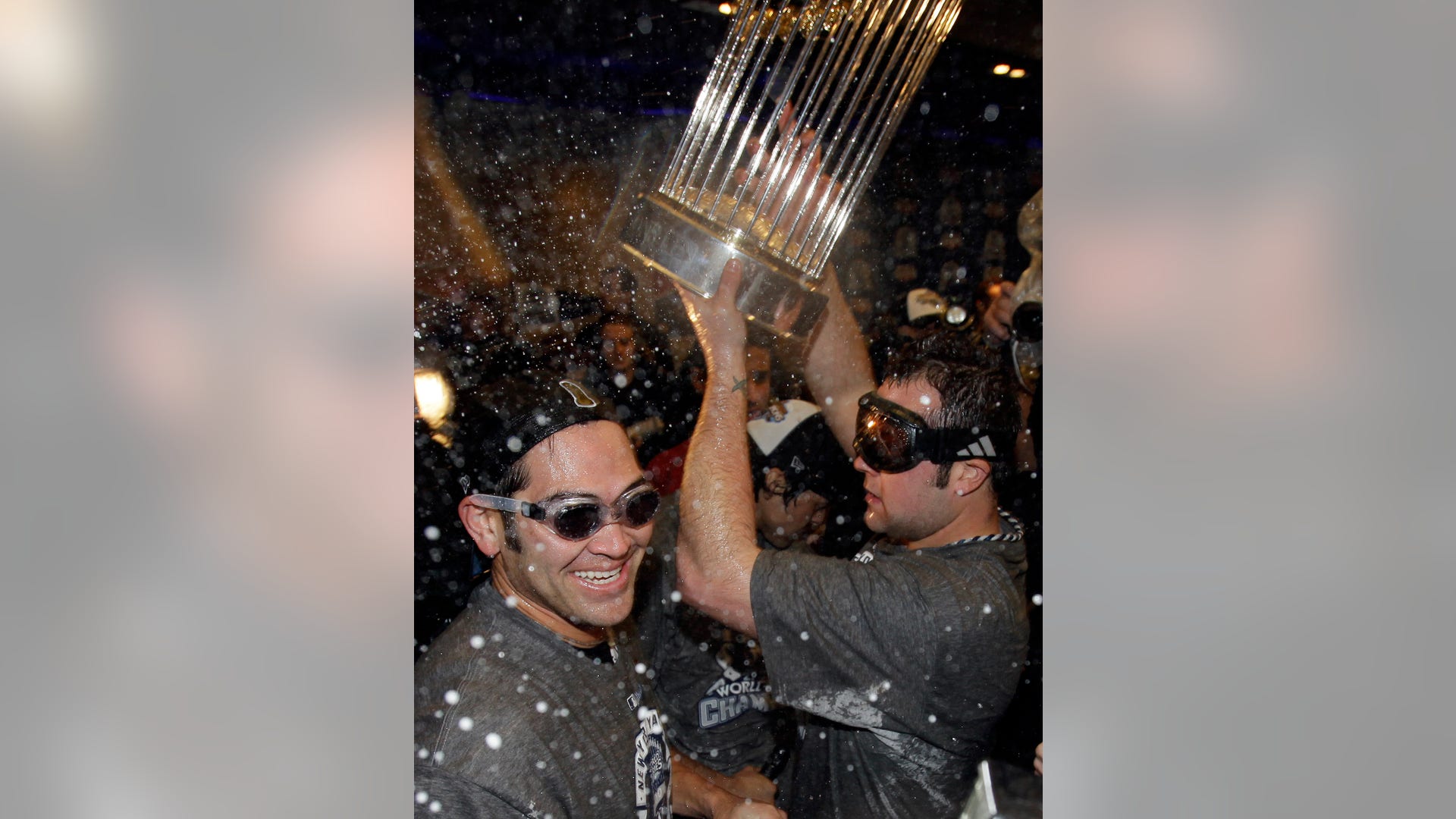 Damon and Chamberlain celebrate