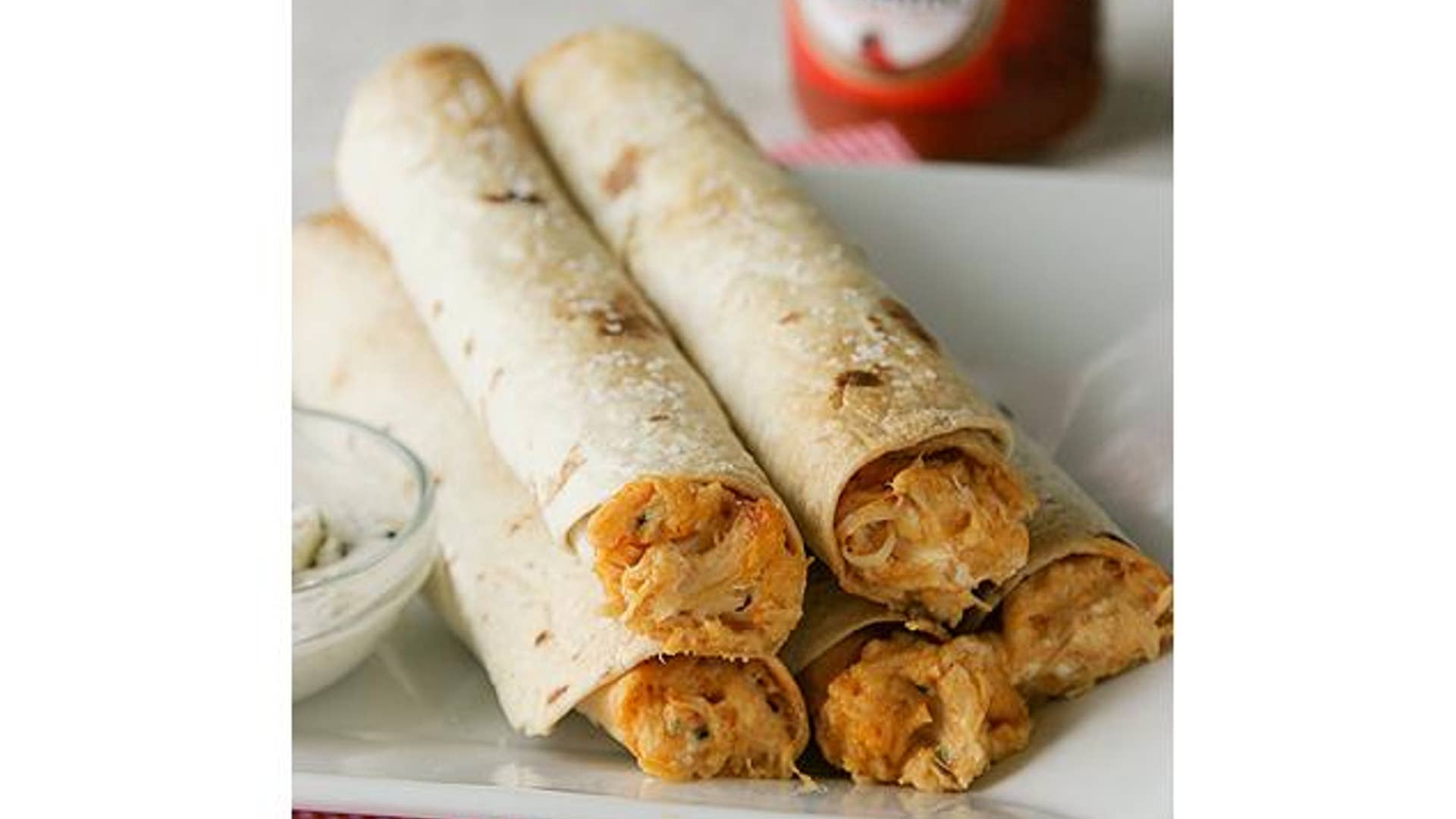 Baked Buffalo Chicken Taquitos