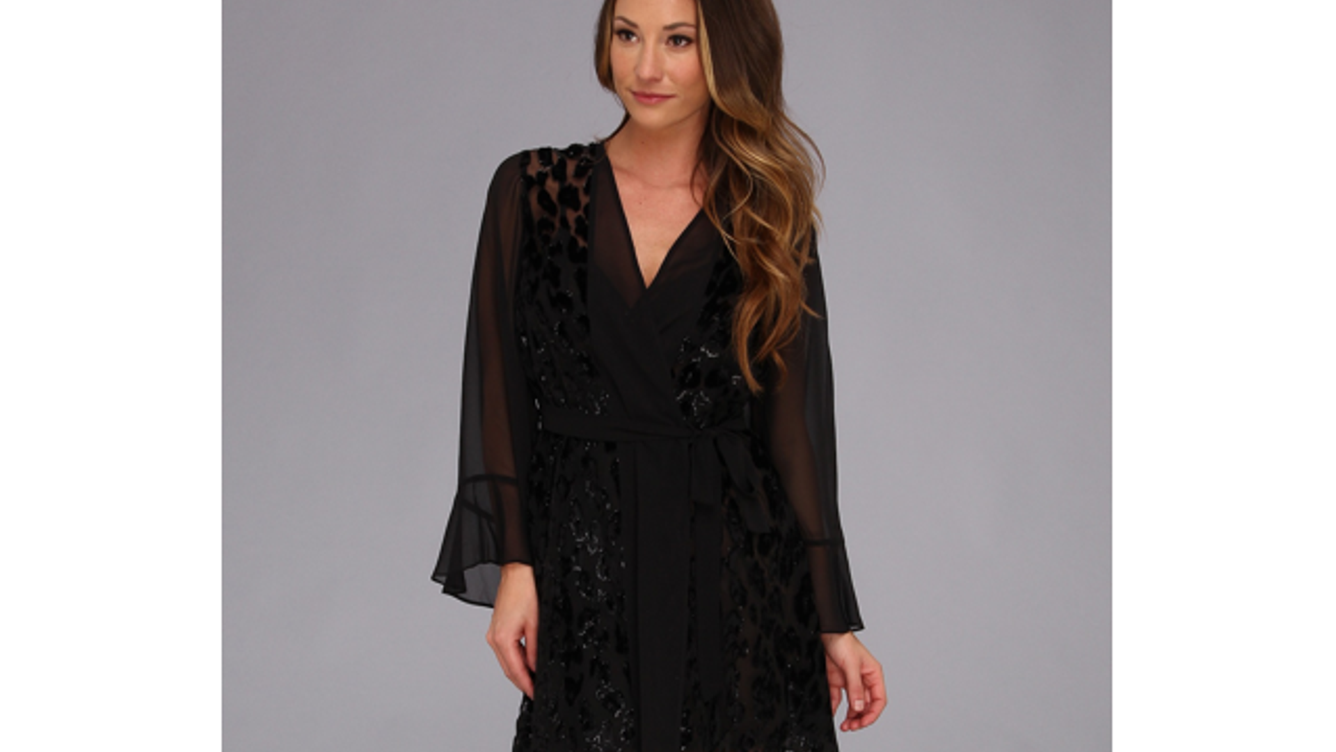 Betsey Johnson Velvet Jacquard Robe