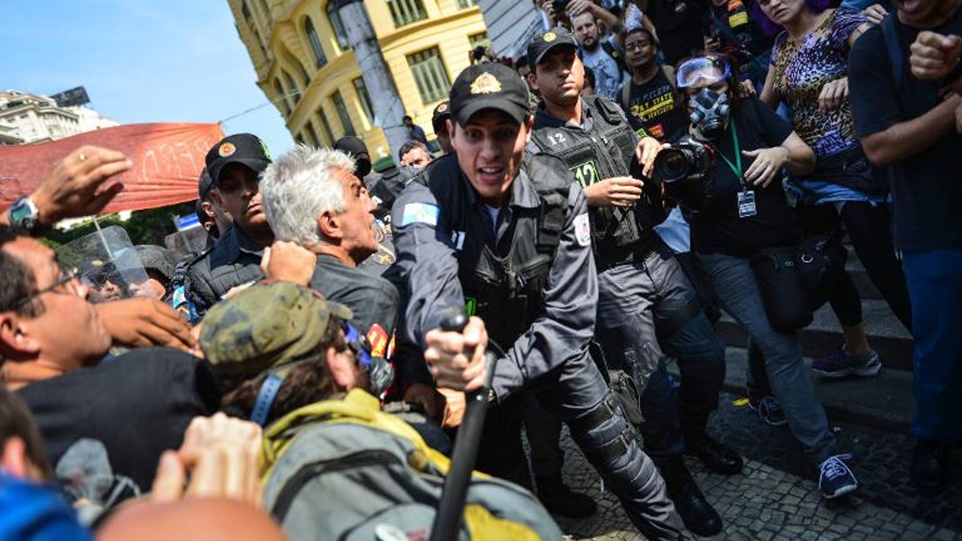 Rio clash