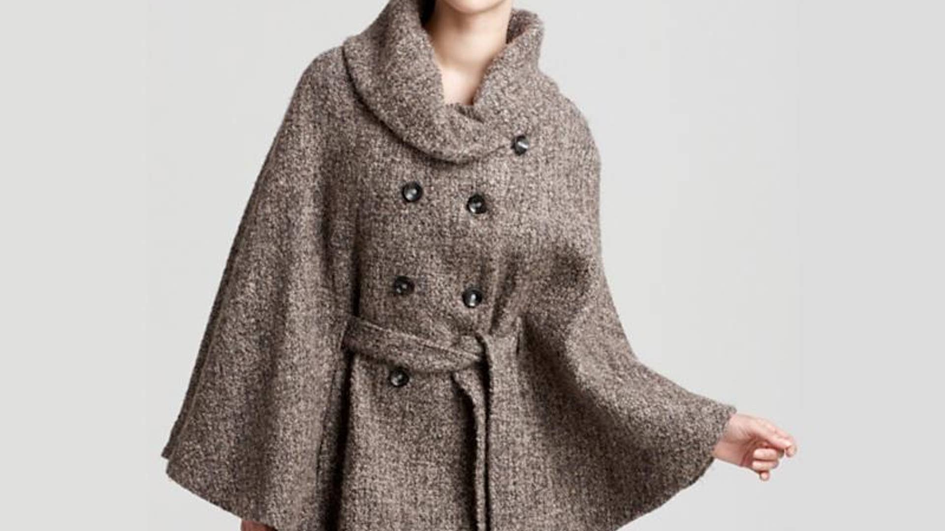 Calvin Klein Tweed Cape
