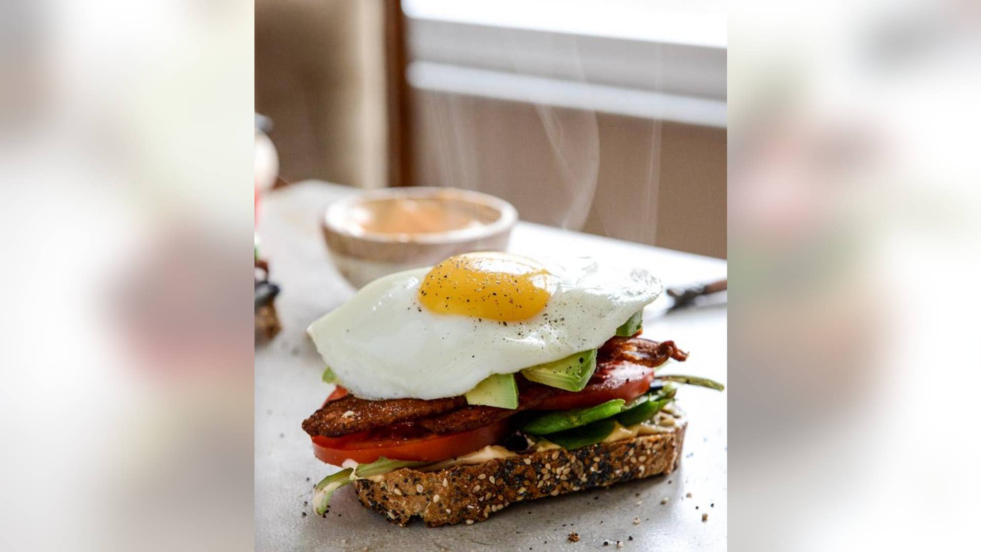 Avocado BLT With Spicy Mayo and Fried Egg