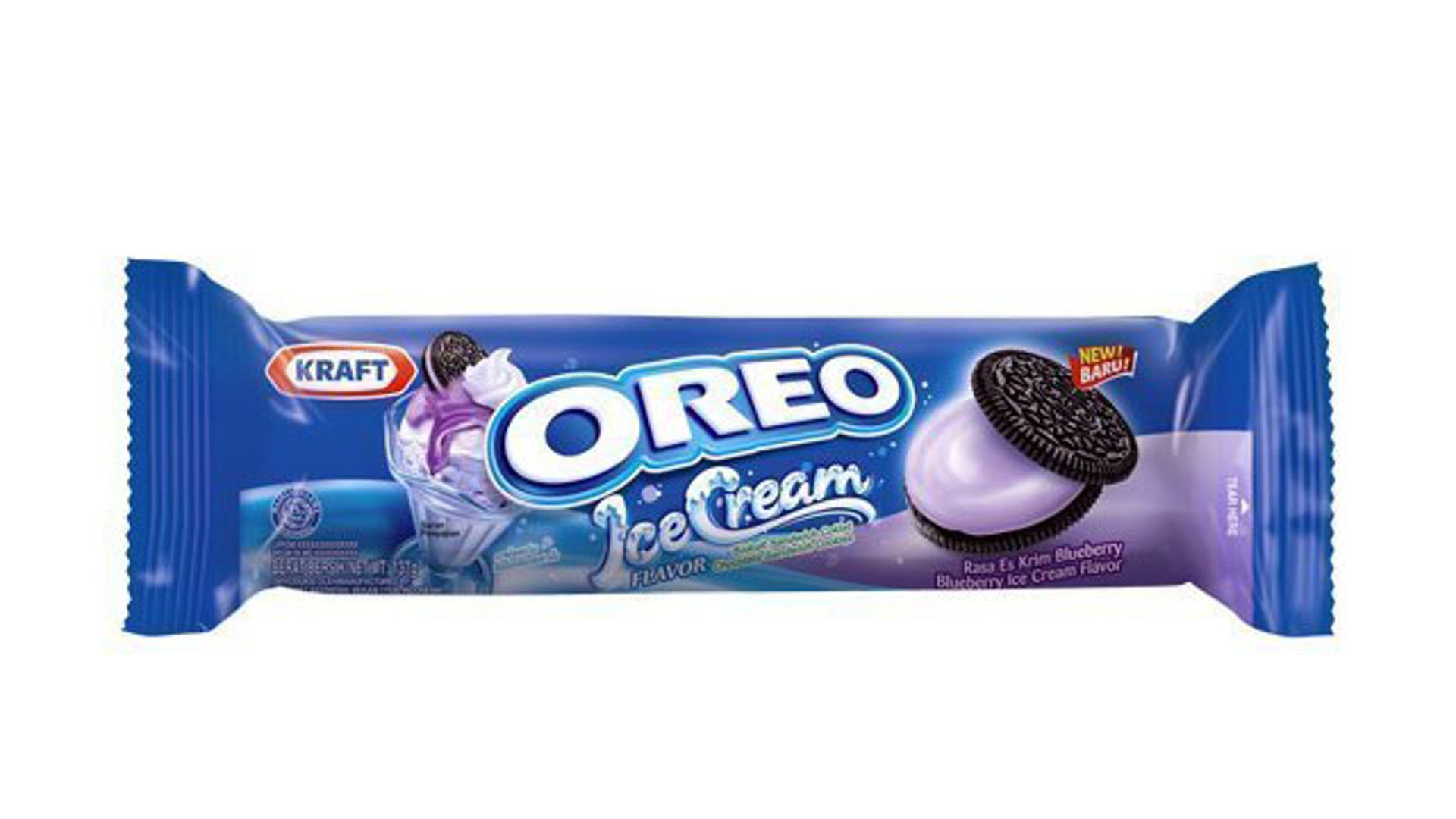 Oreo Blueberry Ice Cream Flavor 