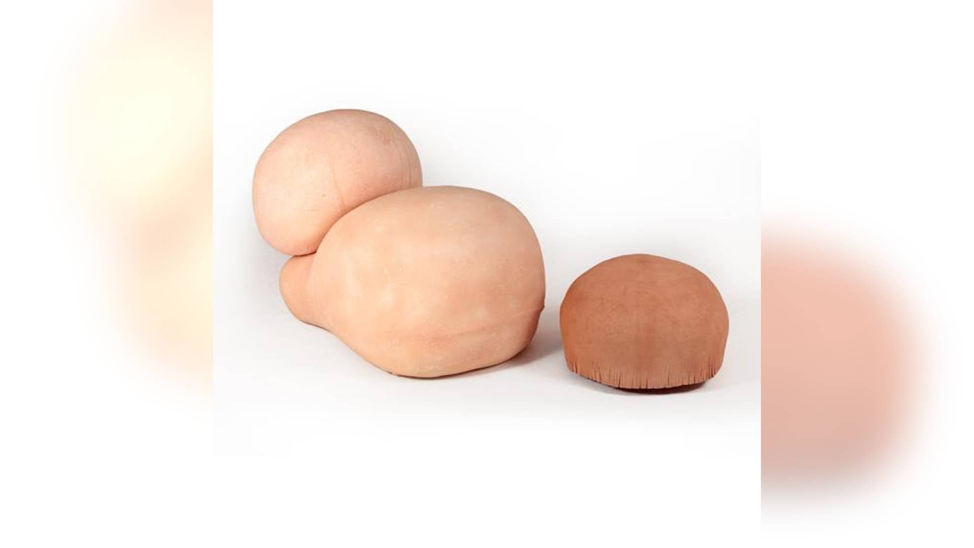 Chair and stool (with leather cover)