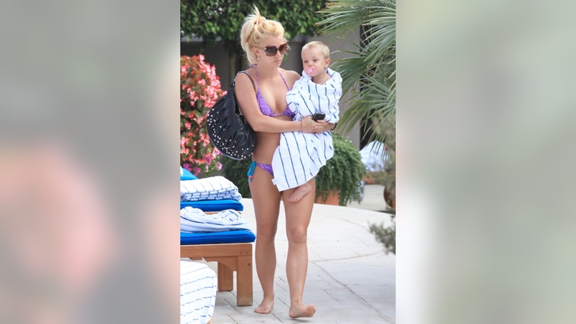 Britney's Family Pool Party