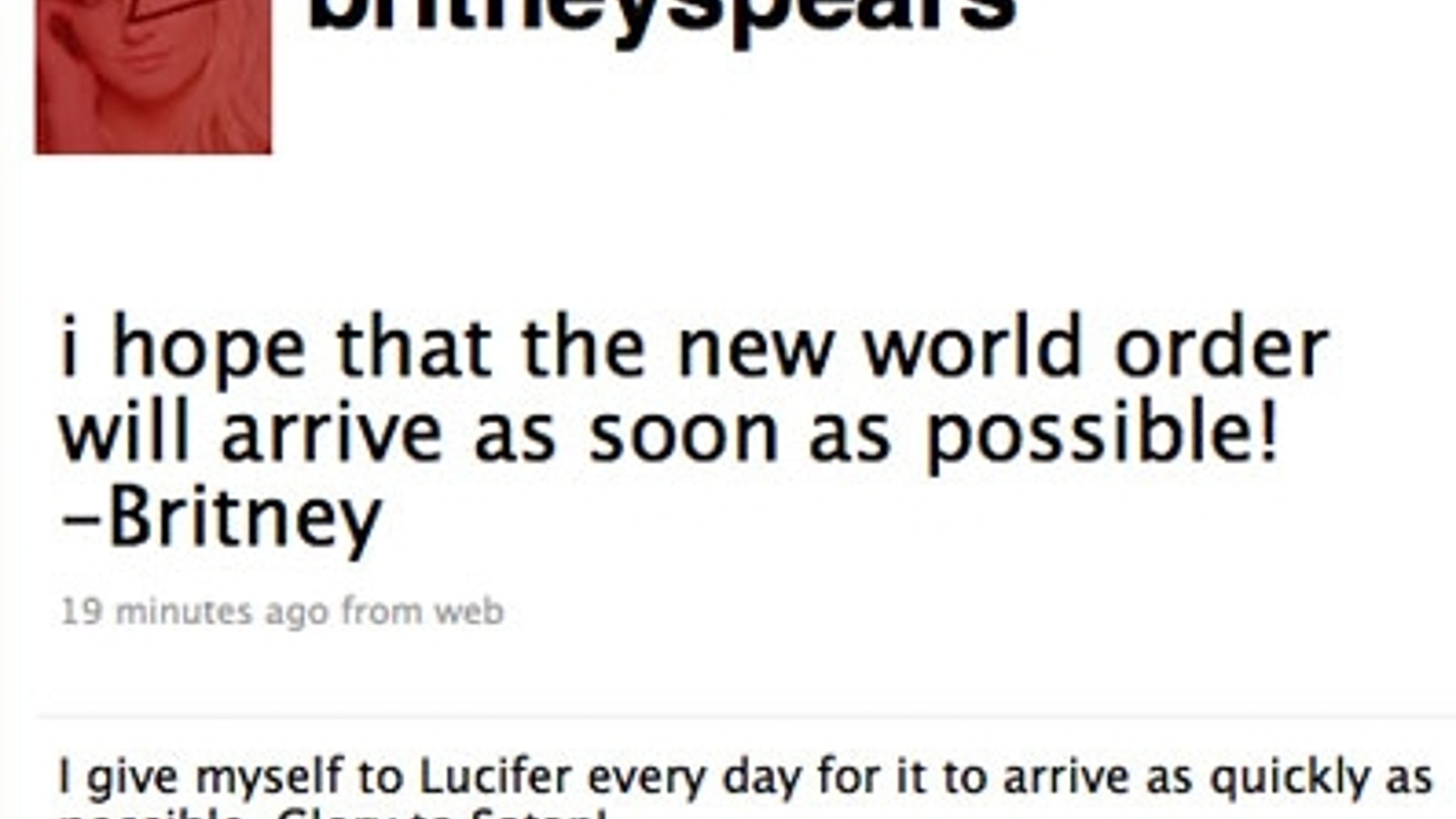 Britney Spears Twitter