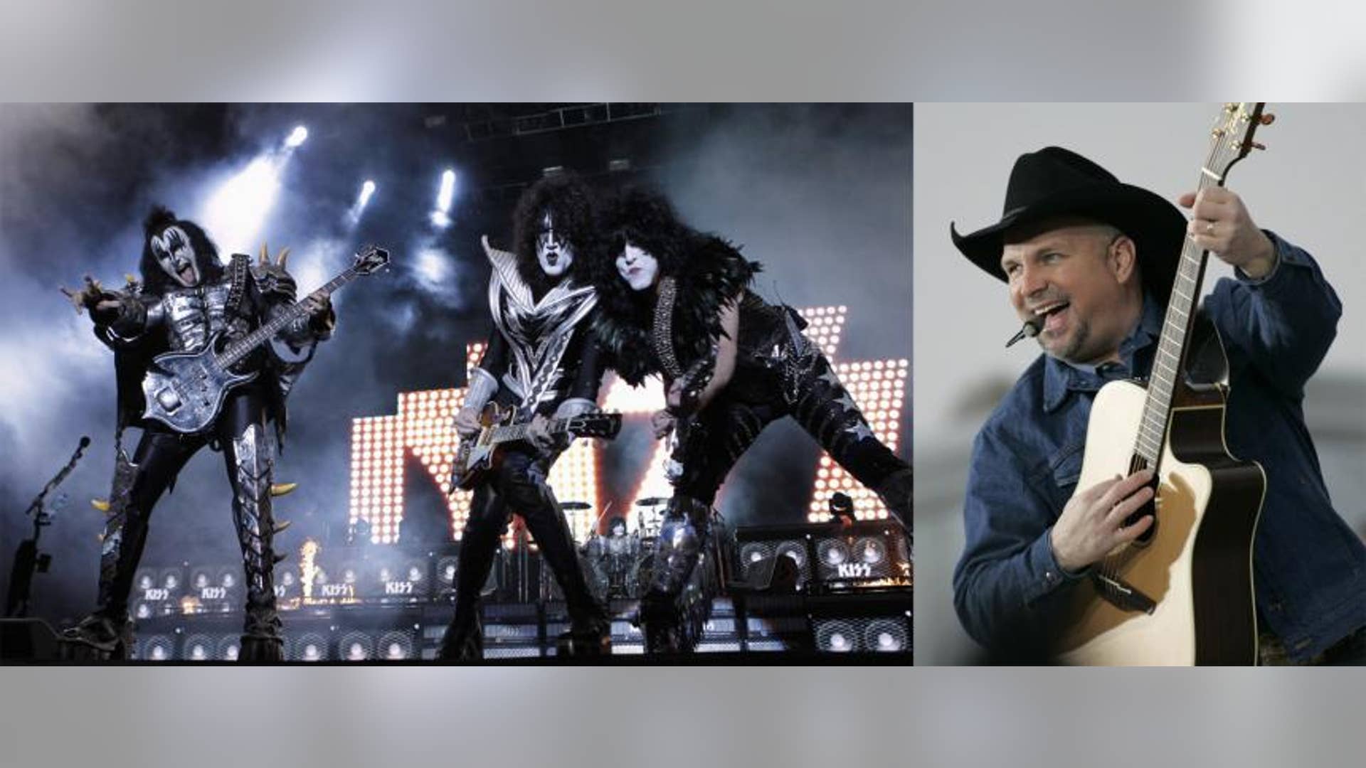 Garth Brooks and Kiss