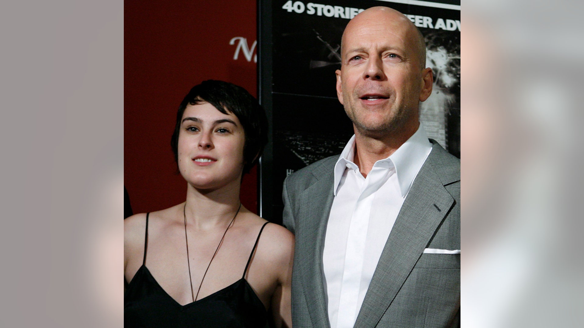 Bruce and Rumer Willis