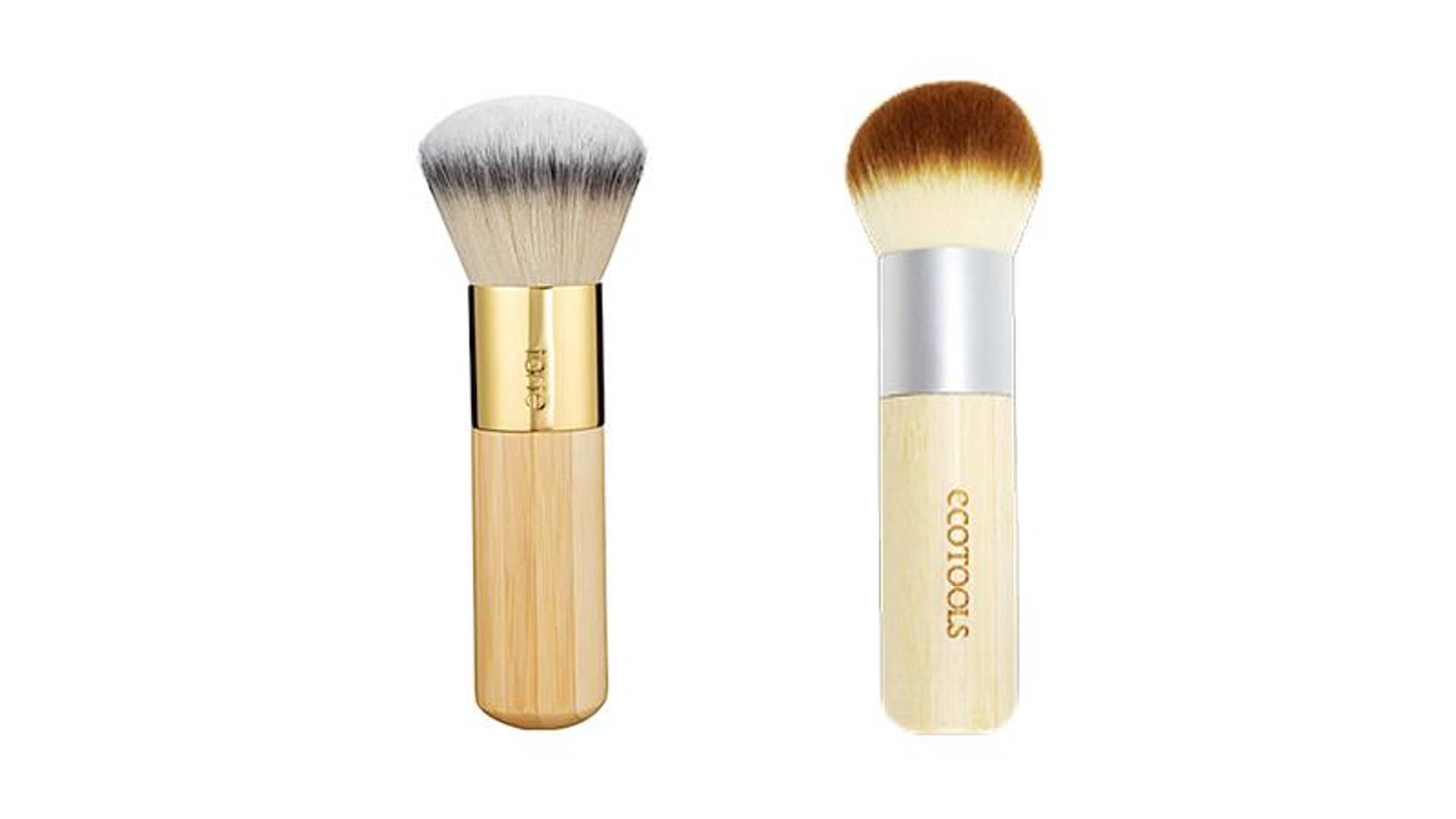Tarte Airbrush Finish Bamboo Foundation Brush, $32 & EcoTools Bamboo Bronzer Brush, $9.99