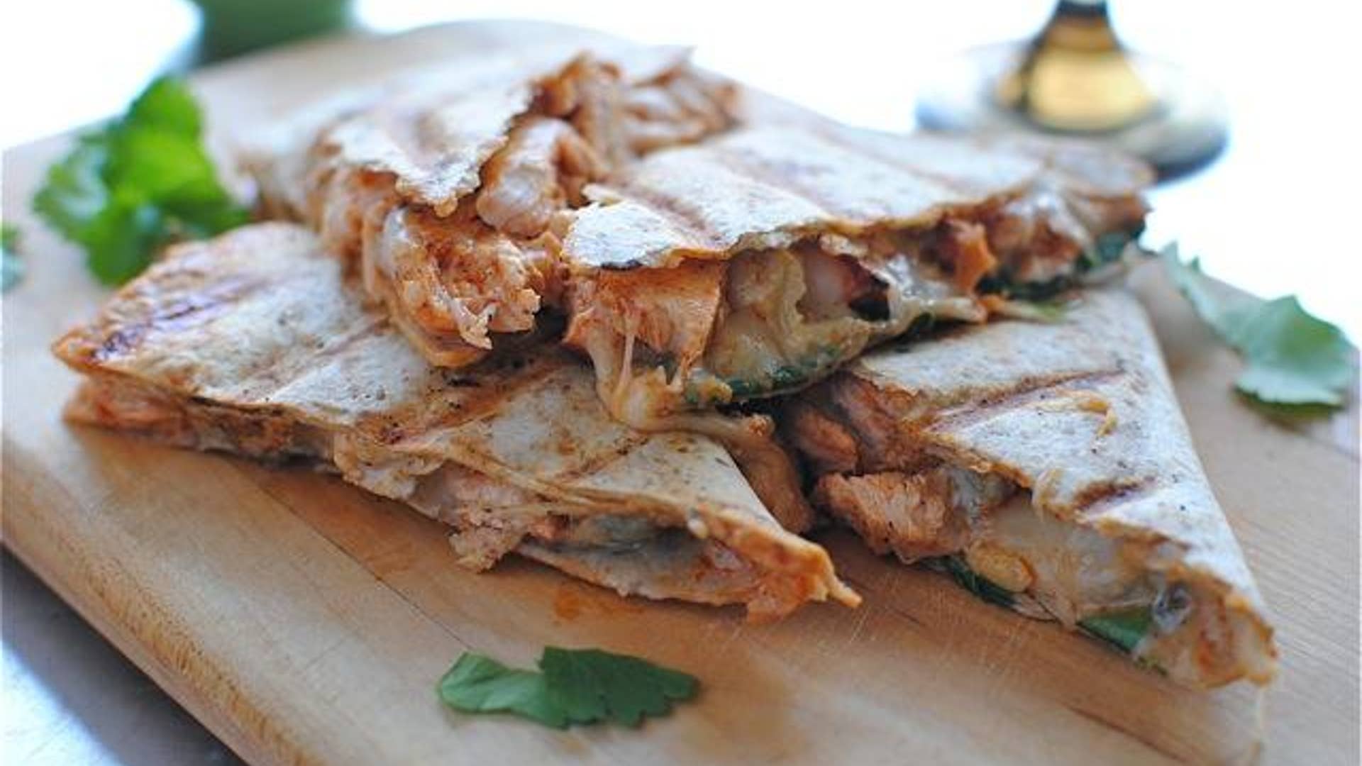 Buffalo Chicken Quesadillas