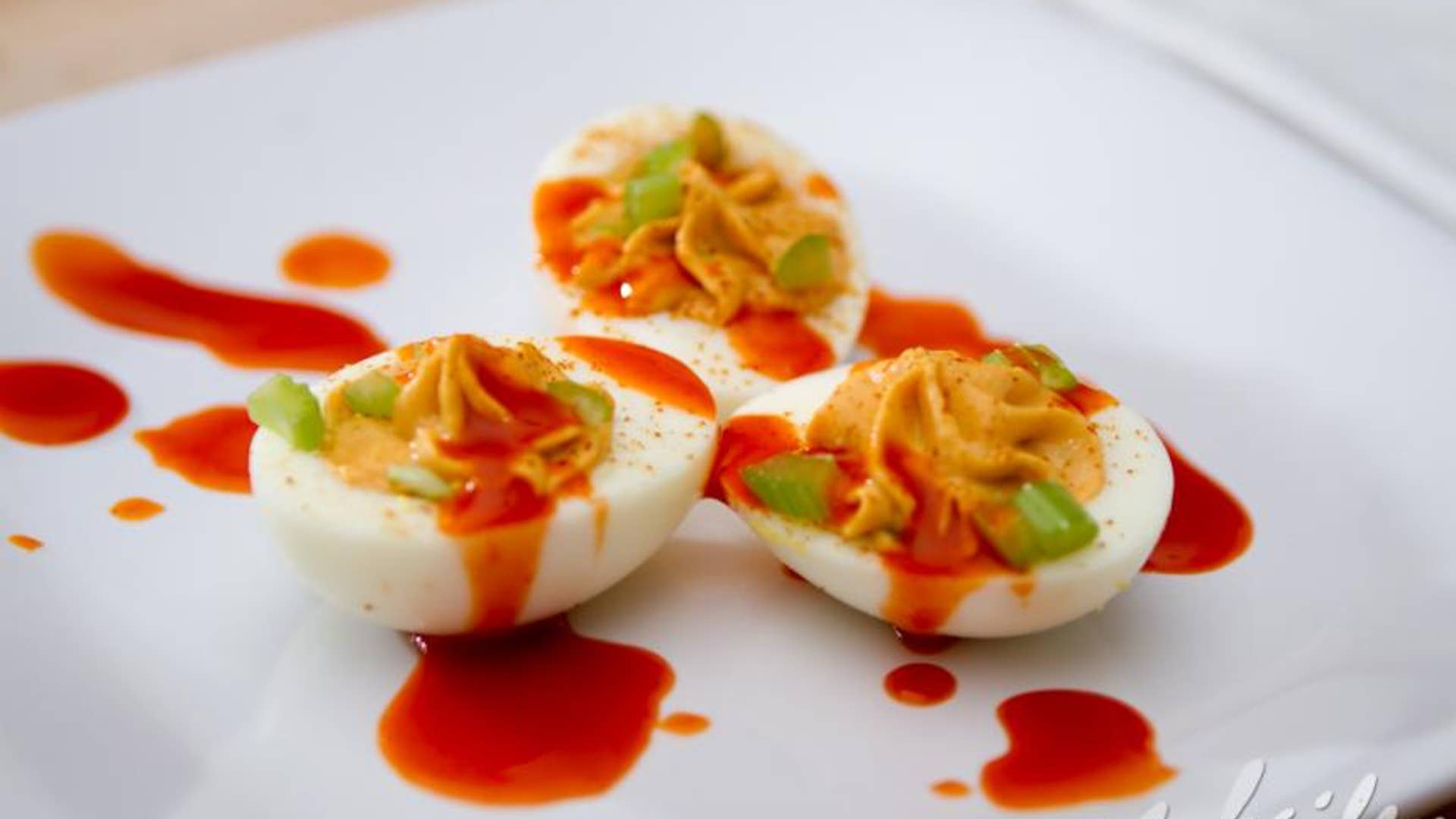 Buffalo Deviled Eggs