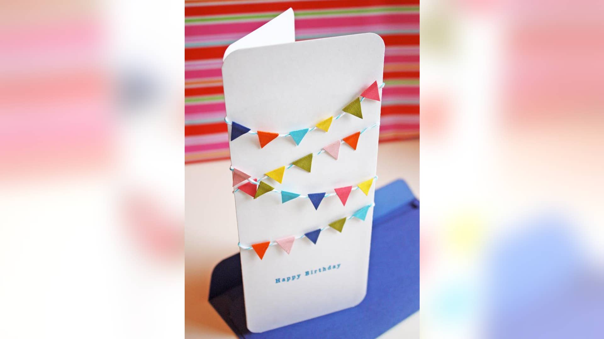 Mini Bunting Birthday Card