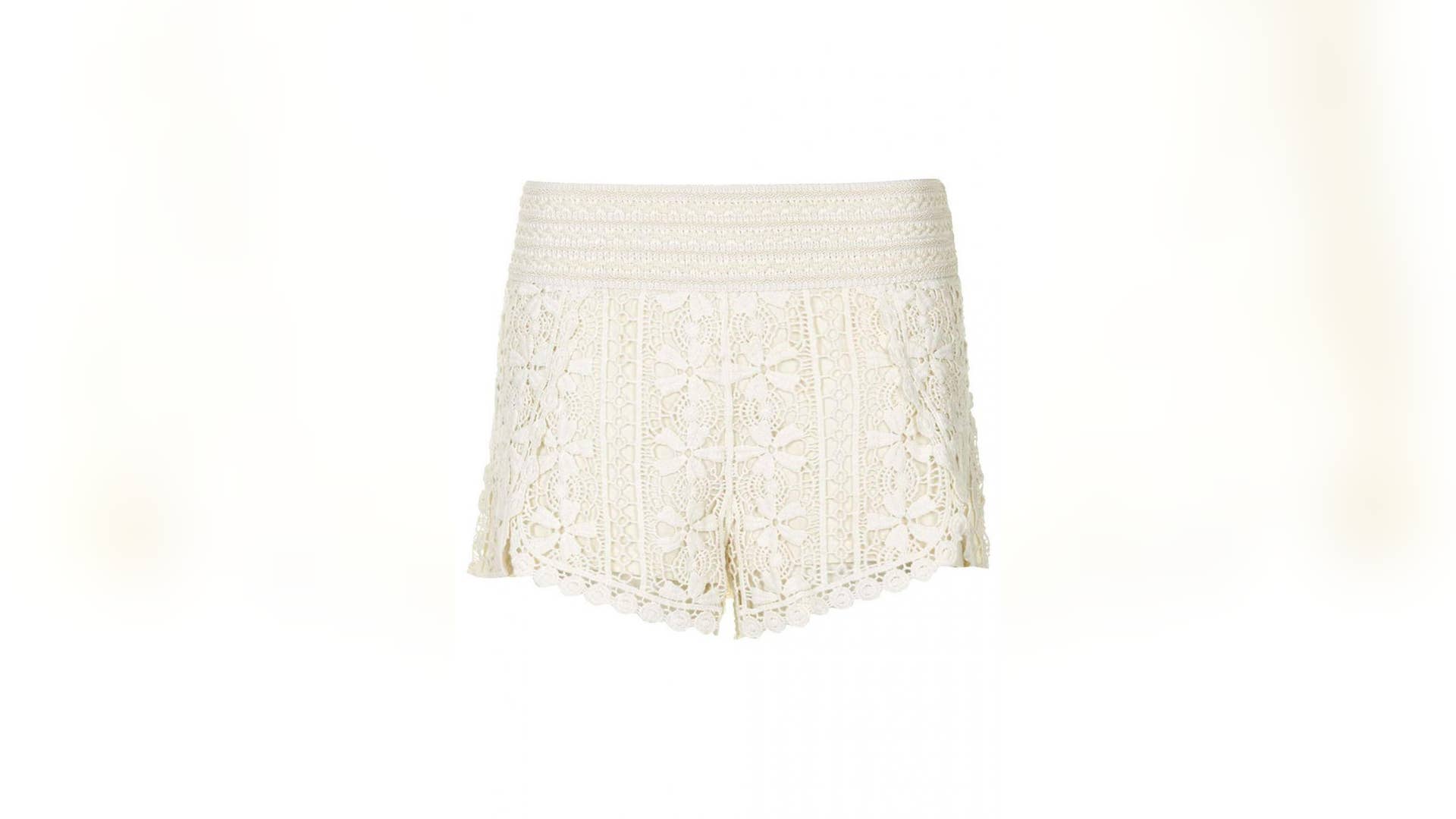 Scallop Crochet Shorts