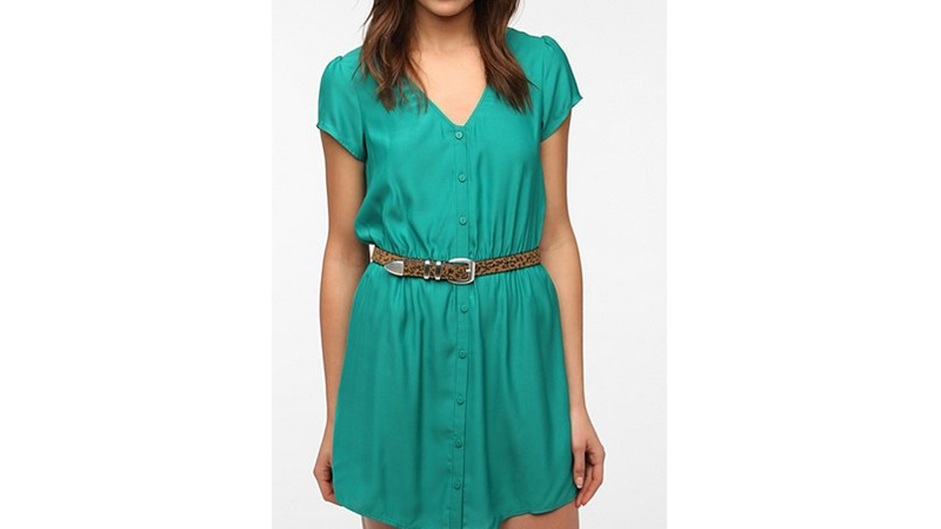 Kimchi Blue Silky Sabrina Shirtdress