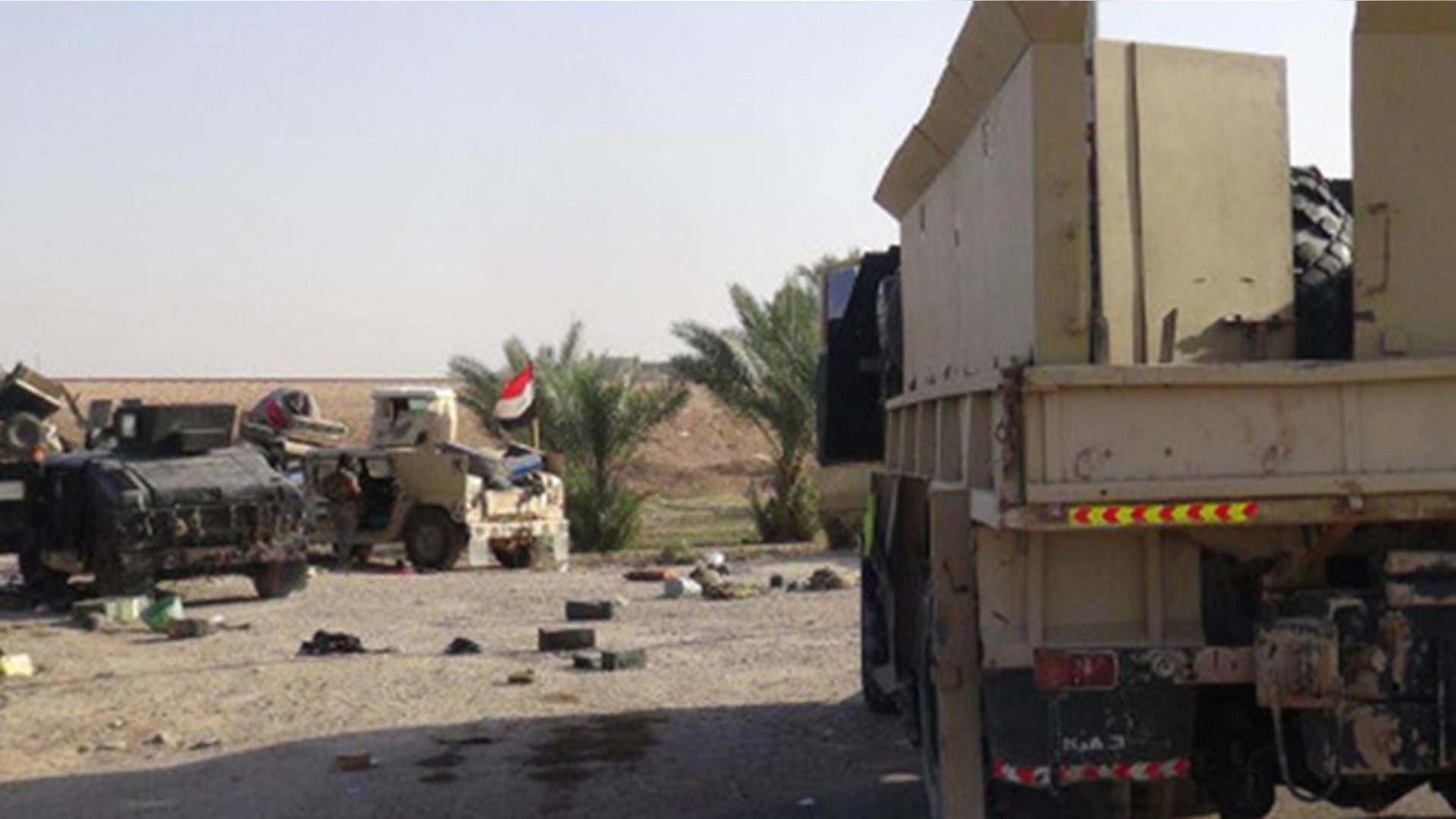 Photos of Iraqi military gear claimed by ISIS in Ramadi