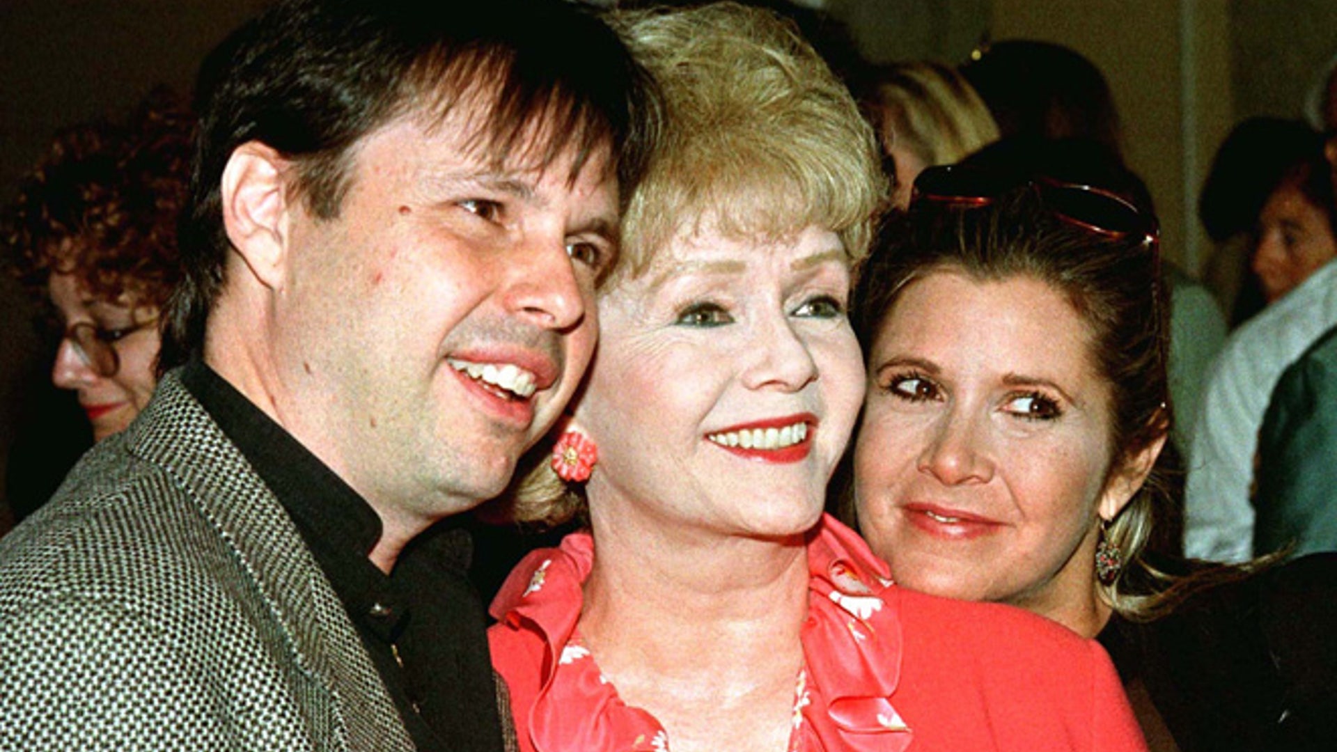 Actress Debbie Reynolds and son, filmmaker Todd Fisher, and daughter, screenwriter Carrie Fisher