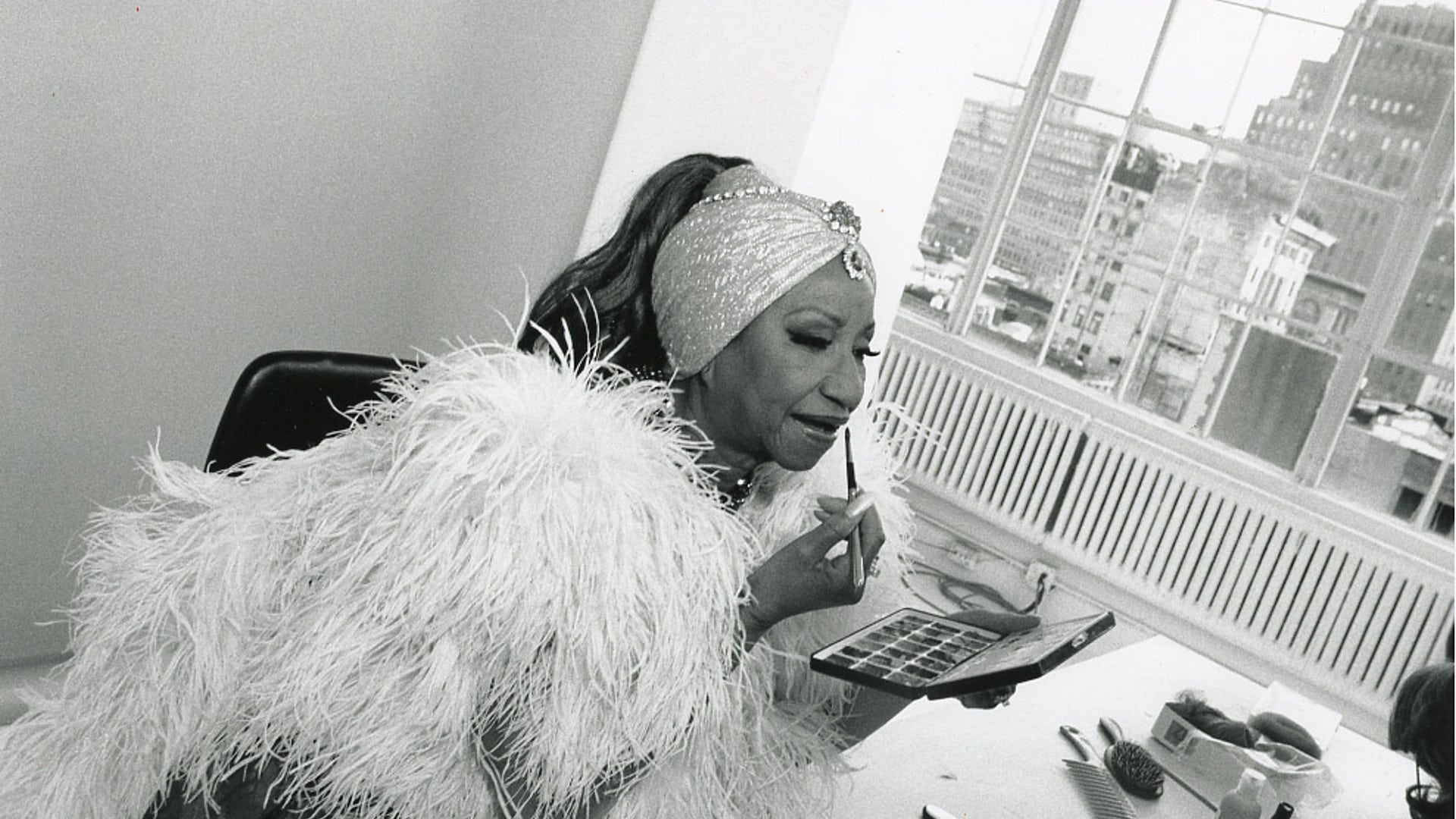 CELIA CRUZfrom the book, Presenting Celia Cruz entitled, Mira que linda me veo II. TriBeCa, New York City, 1999. By Alexis Rodriguez-Duarte in collaboration with Tico Torres