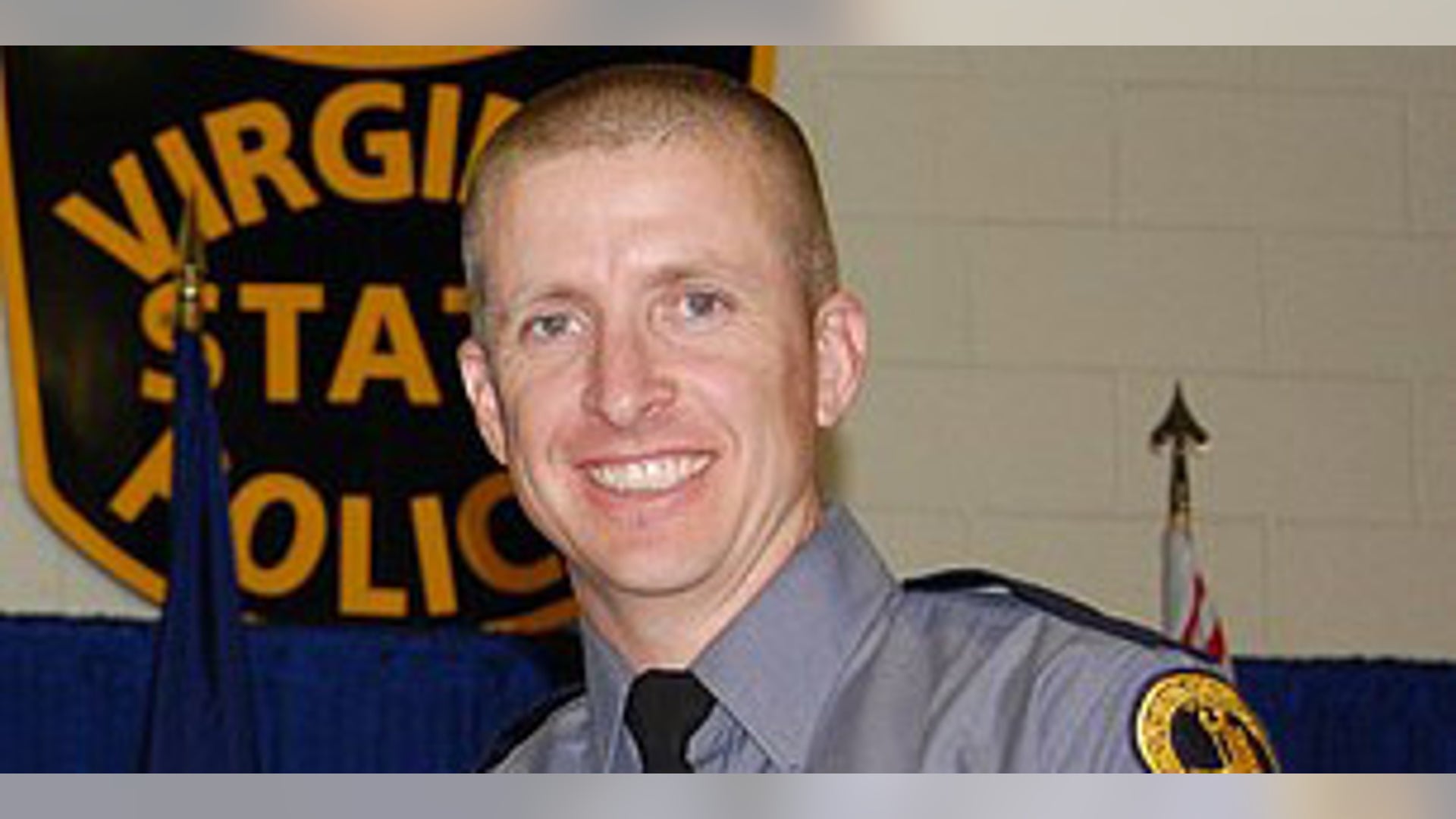 Virginia State Trooper Chad Dermyer, 37, of the counterterrorism unit, was shot and killed during a training session at the Greyhound bus terminal in Richmond. He exchanged words with James Brown III, who pulled a gun from his waistband and shot Dermyer multiple times. Brown was killed by police at the scene; no motive is known.