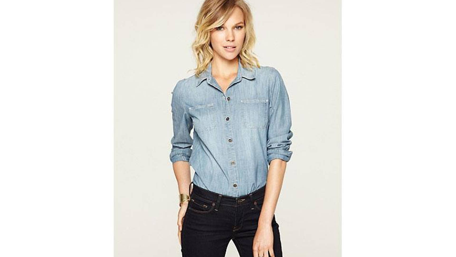 Instead of a white-button down, try a chambray shirt.