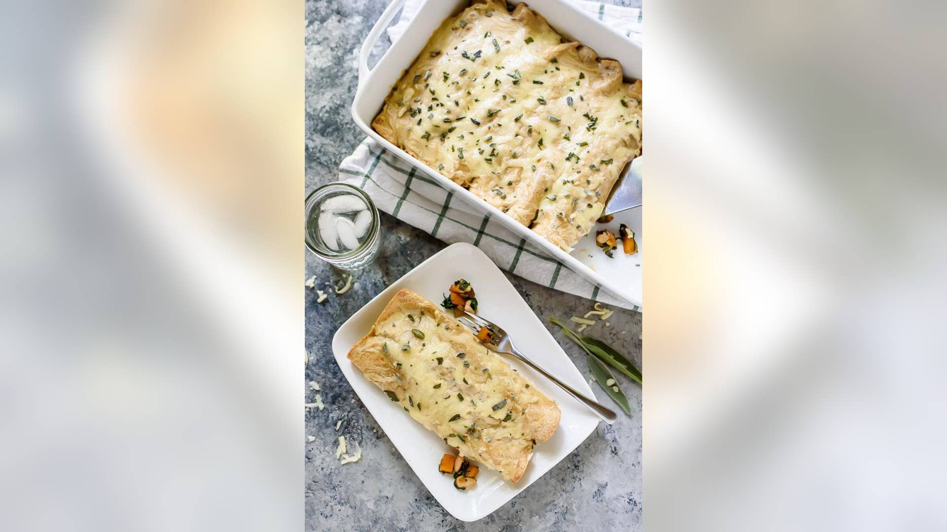 Butternut Squash Spinach Enchiladas