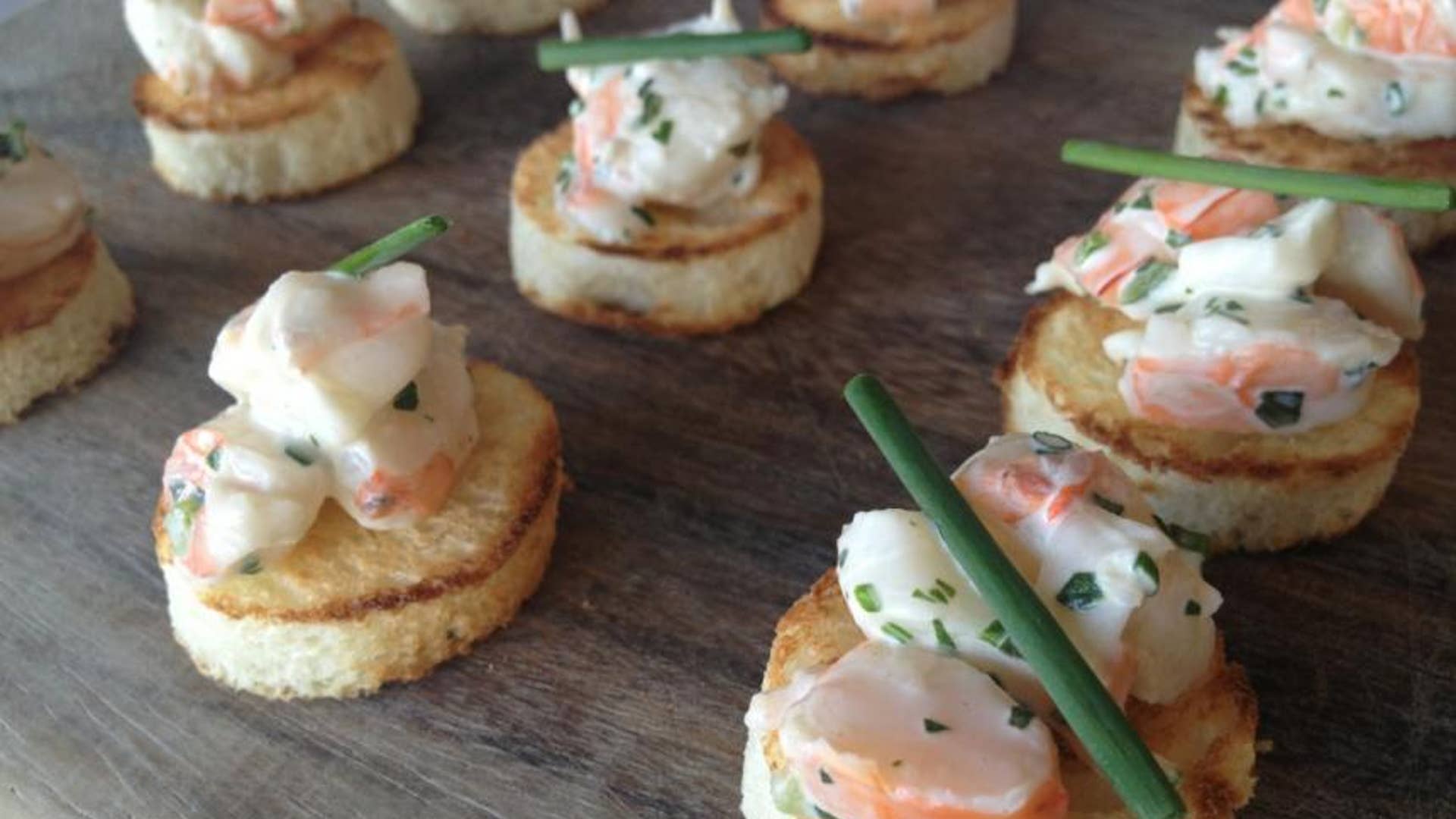 Shrimp and Dill Toast