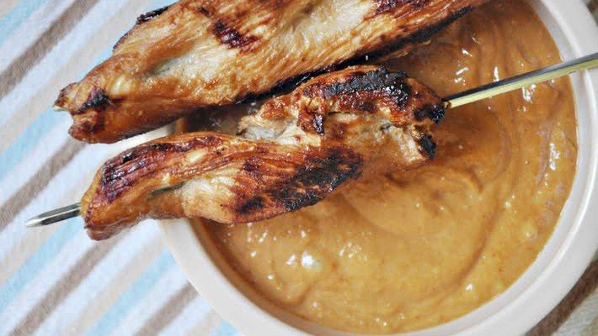 Chicken Satay With Peanut Sauce