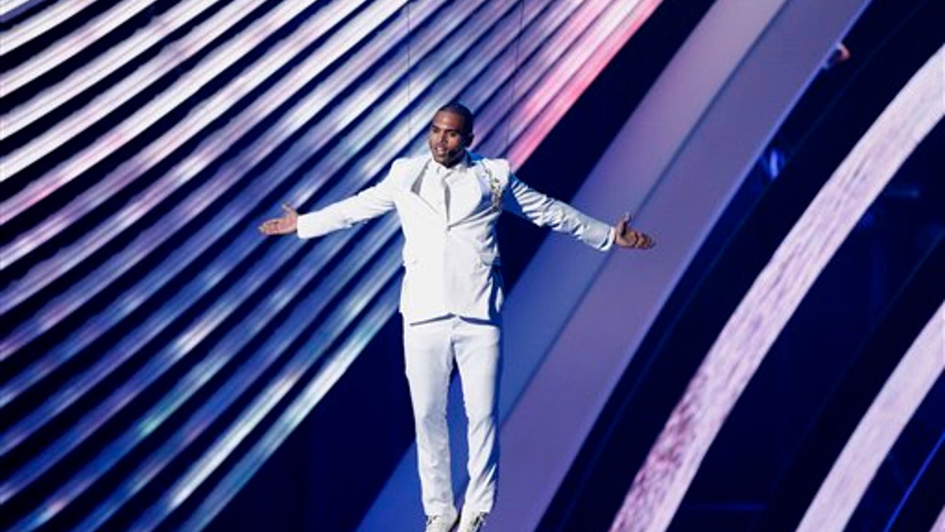 chris brown in white 