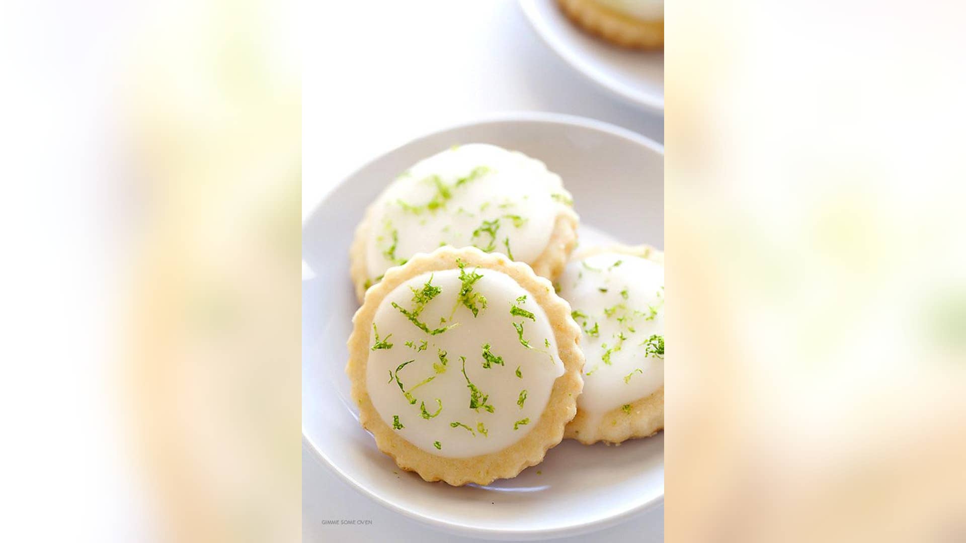 Coconut Lime Shortbread Cookies