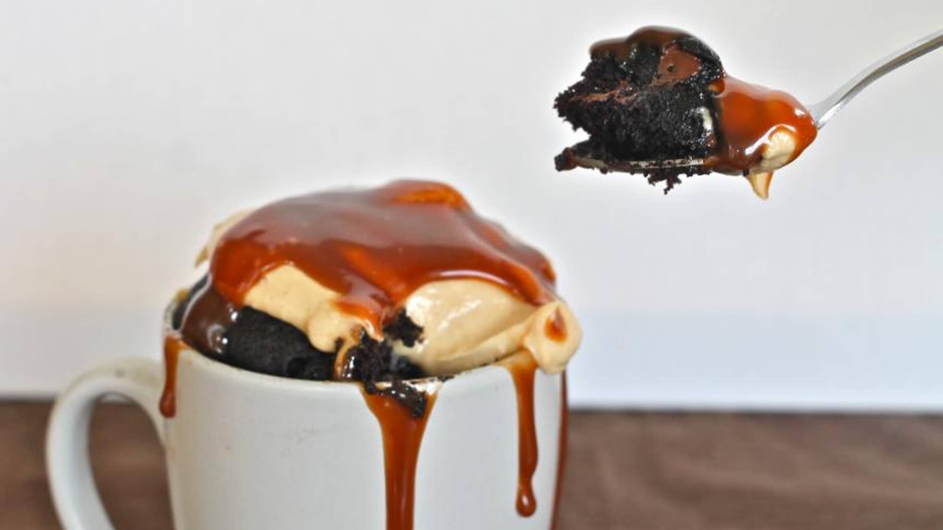 Chocolate Peanut Butter Mug Cake