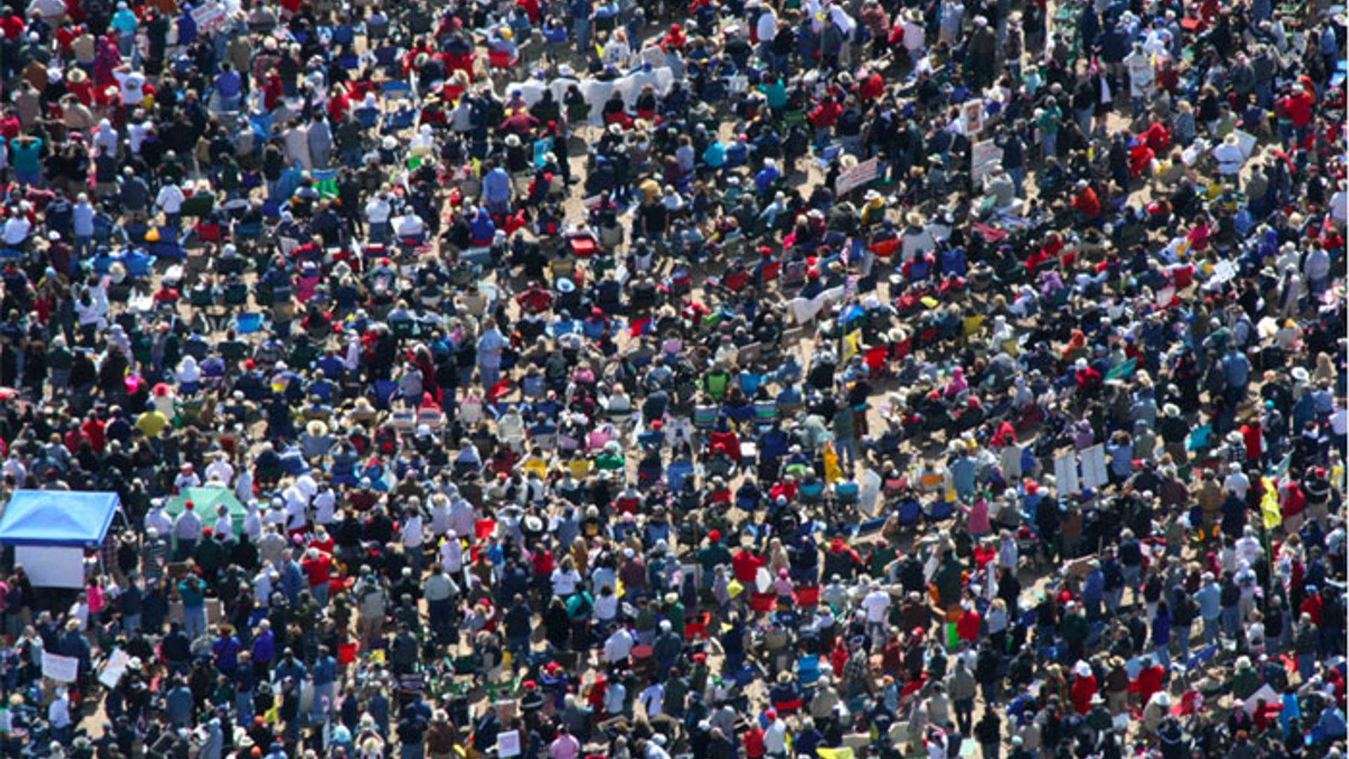 Tea Party Aerial Photo