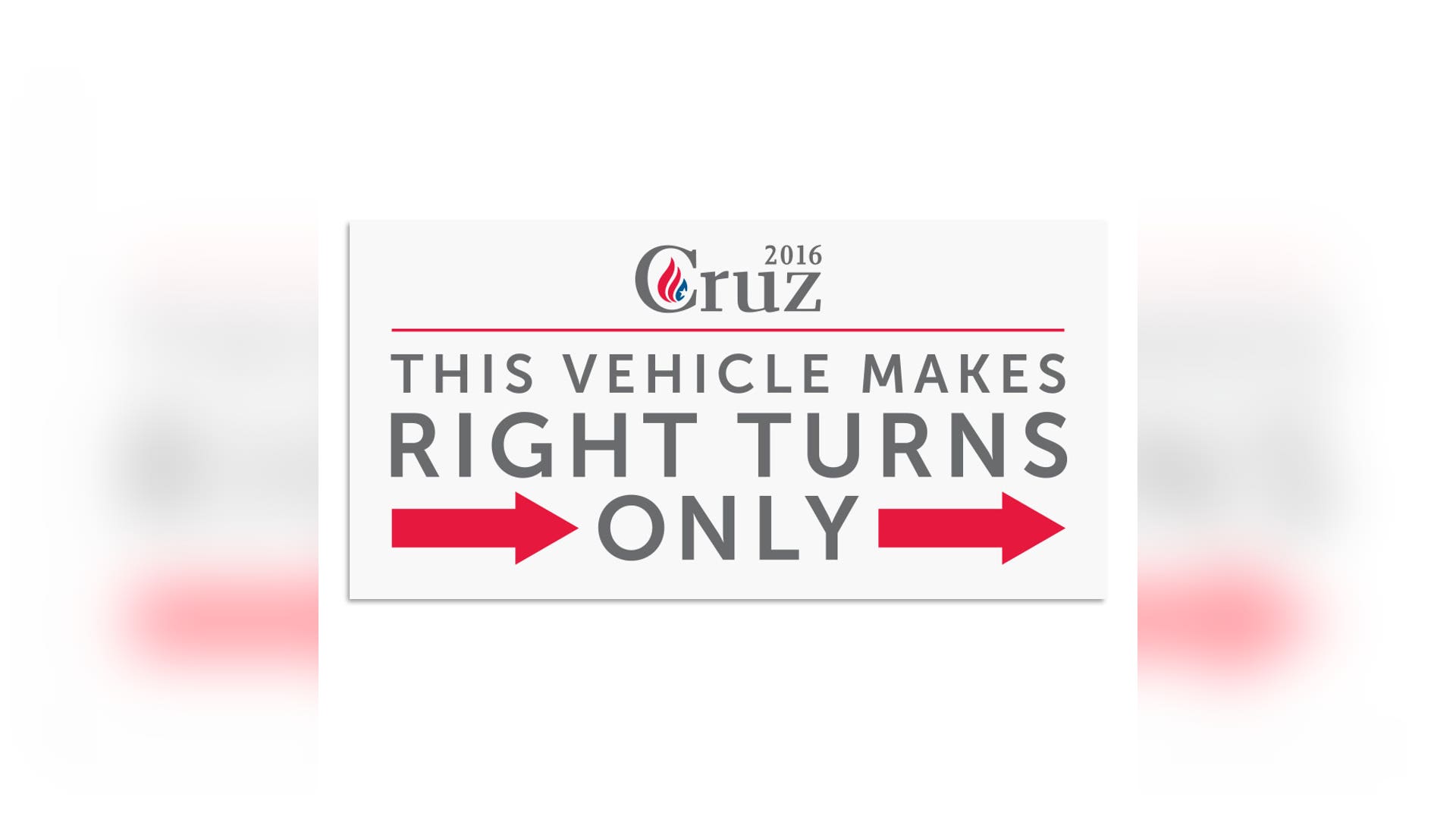 Cruz bumper sticker