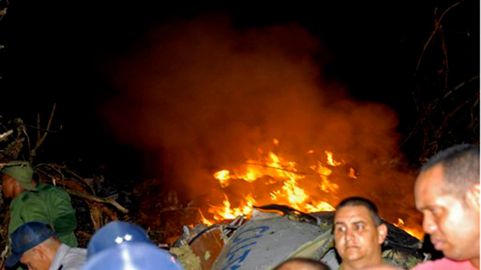 Plane Erupts in Flames