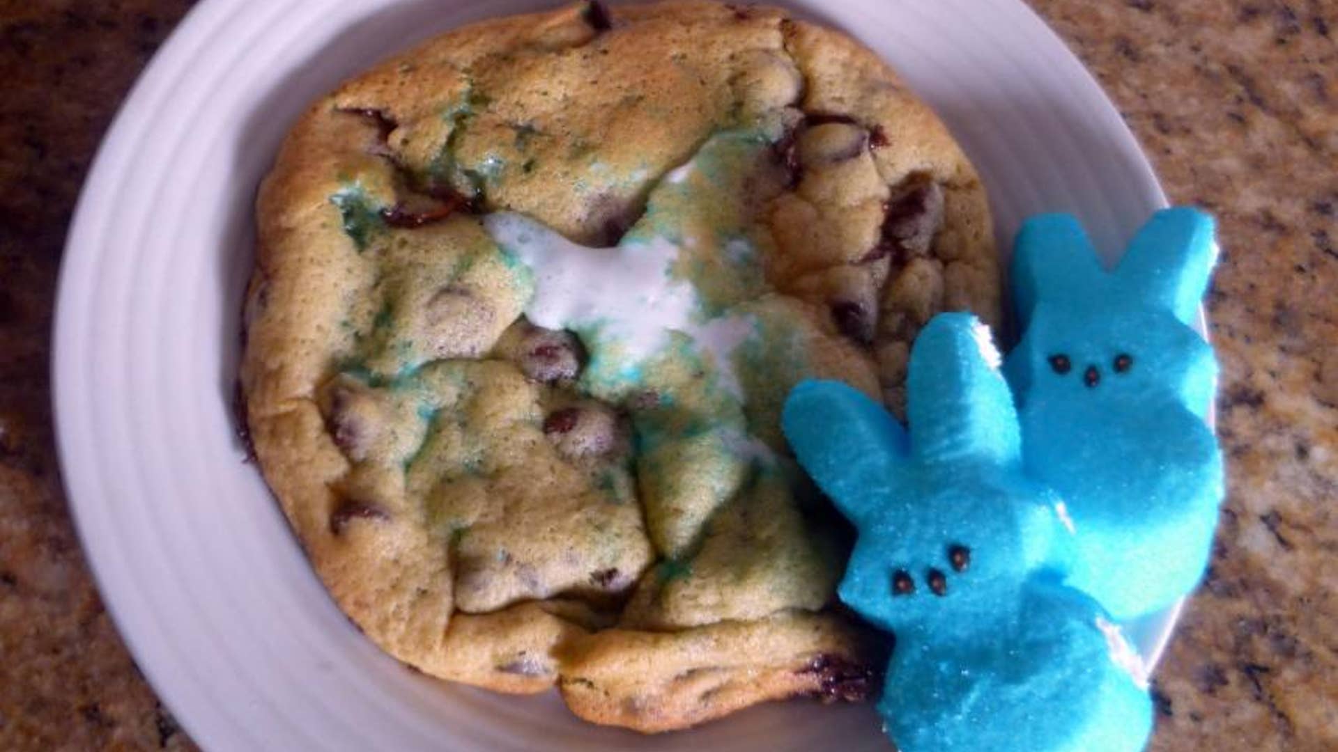 Peeps Marshmallow Chocolate Chip Cookies