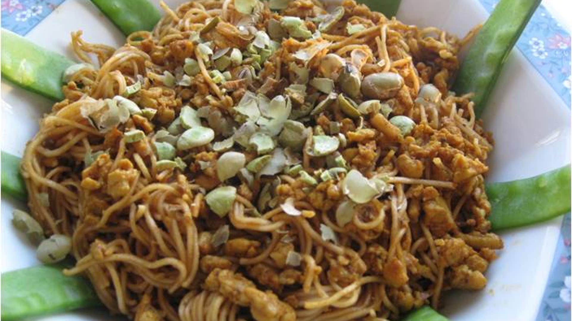 Nutty Chicken Noodles Recipe