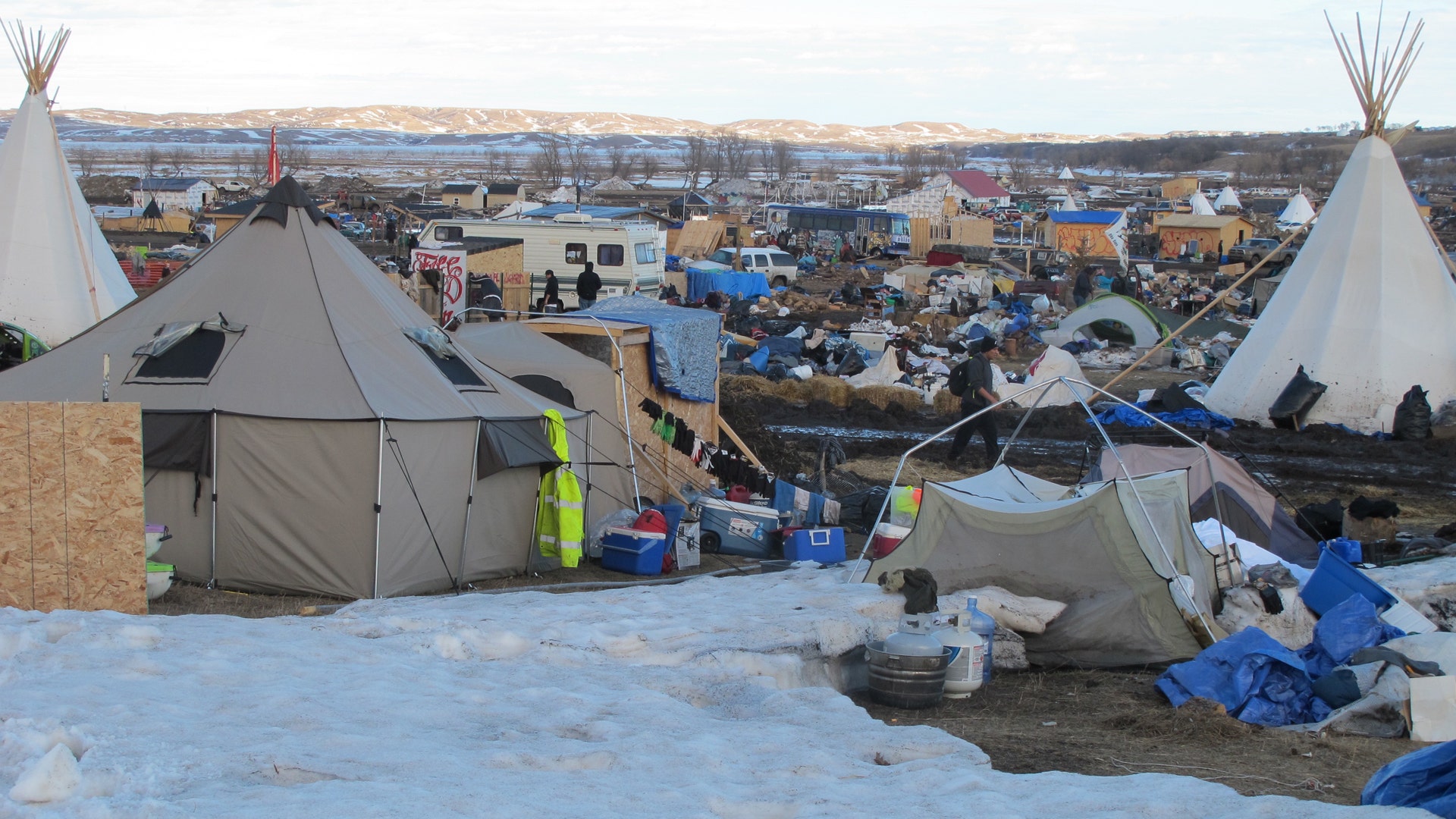 Dakota Access Pipeline protest camp.