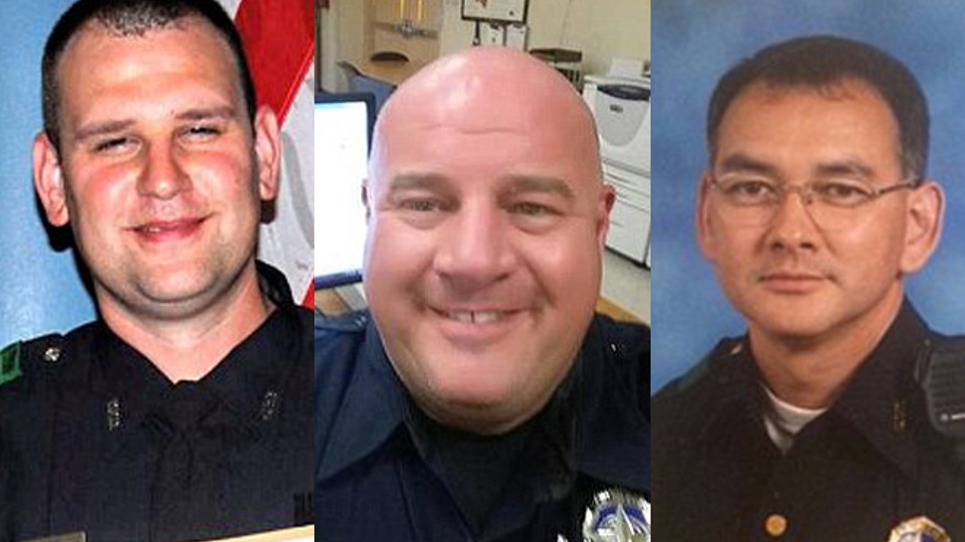 July 7, 2016, was the deadliest day for law enforcement personnel since Sept. 11, 2001. During a protest over police shootings of unarmed black men, Micah Johnson killed five Dallas officers, wounded nine others along with two civilians before he was killed by a police explosive. Among the officers killed were, from left, Dallas Police Officer Michael Krol, Sr. Cpl. Lorne Ahrens and Sgt. Michael Smith.
