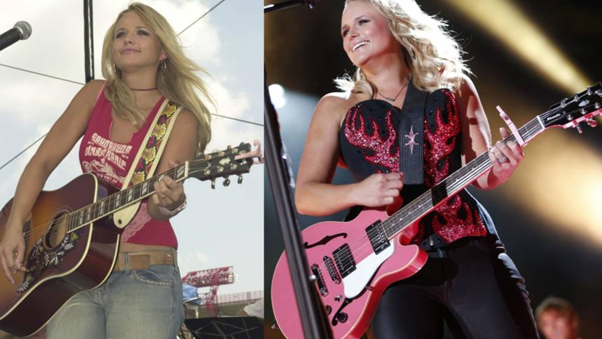 Miranda Lambert in 2004 and 2013