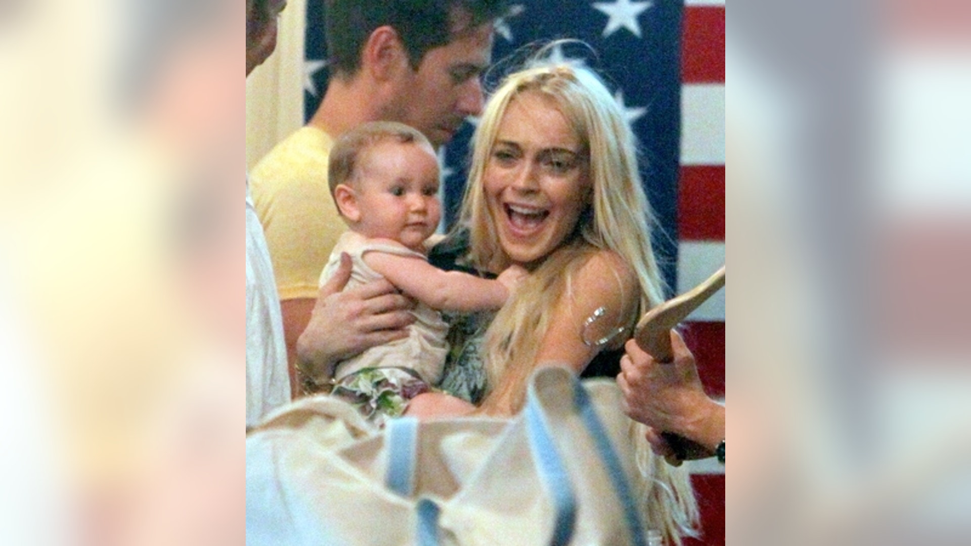 Lindsay Lohan and Young Friend