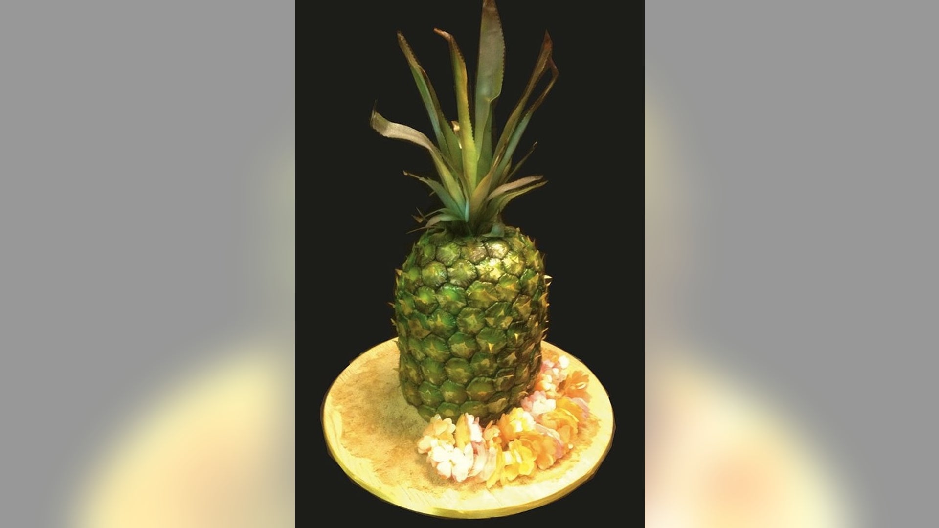 Pineapple/luau cake
