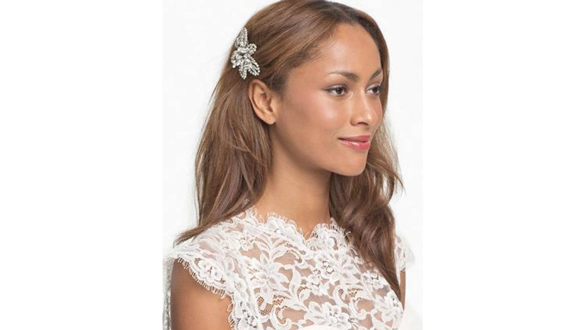 Nina Danai Flower Crystal Hair Comb, $175,