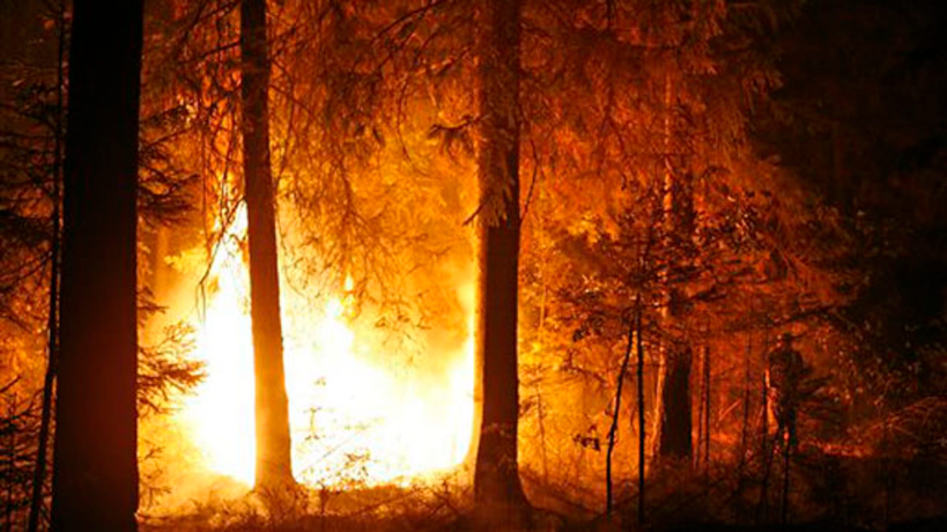 Wildfire Blazes Close to Kovrigino