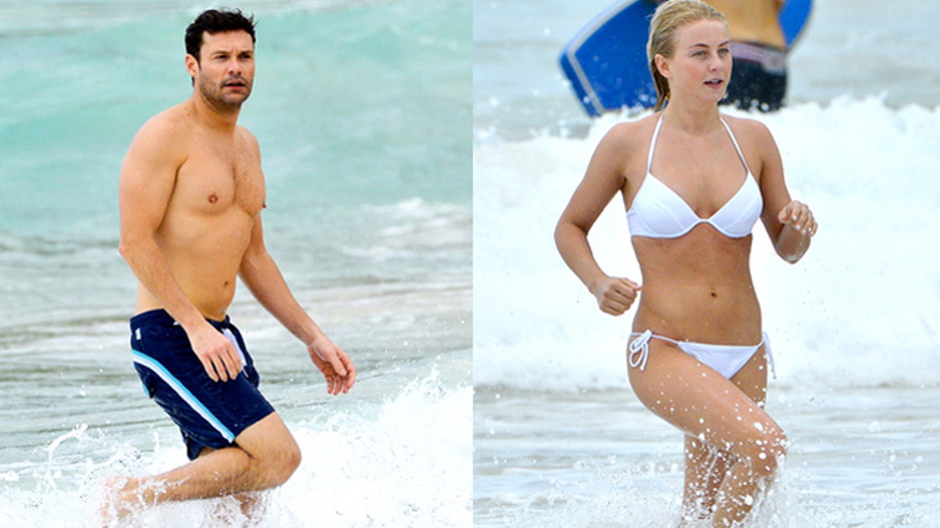 Ryan Seacrest and Julianne Hough 