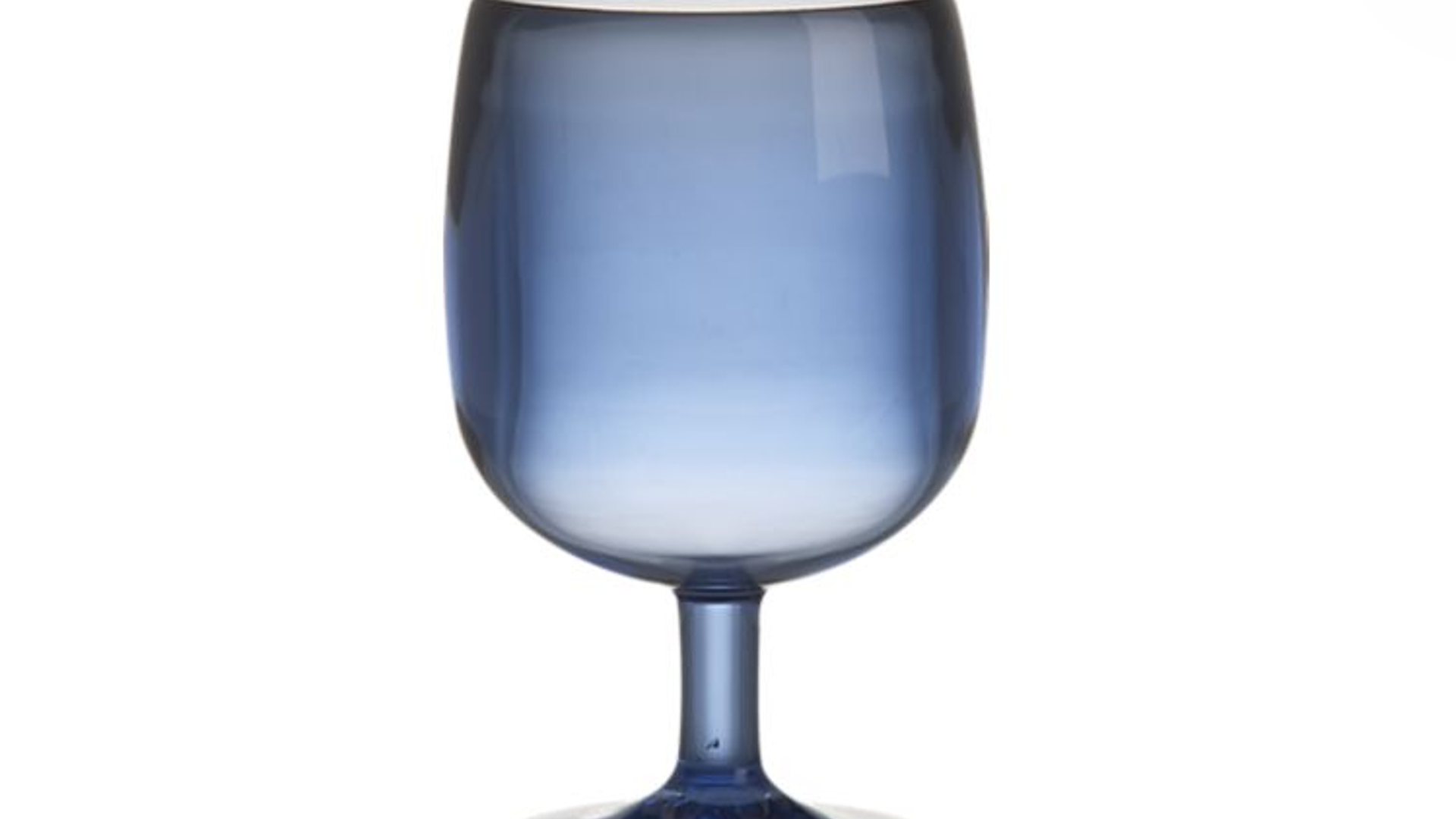 3. Stacking Blue Acrylic Wine Glass