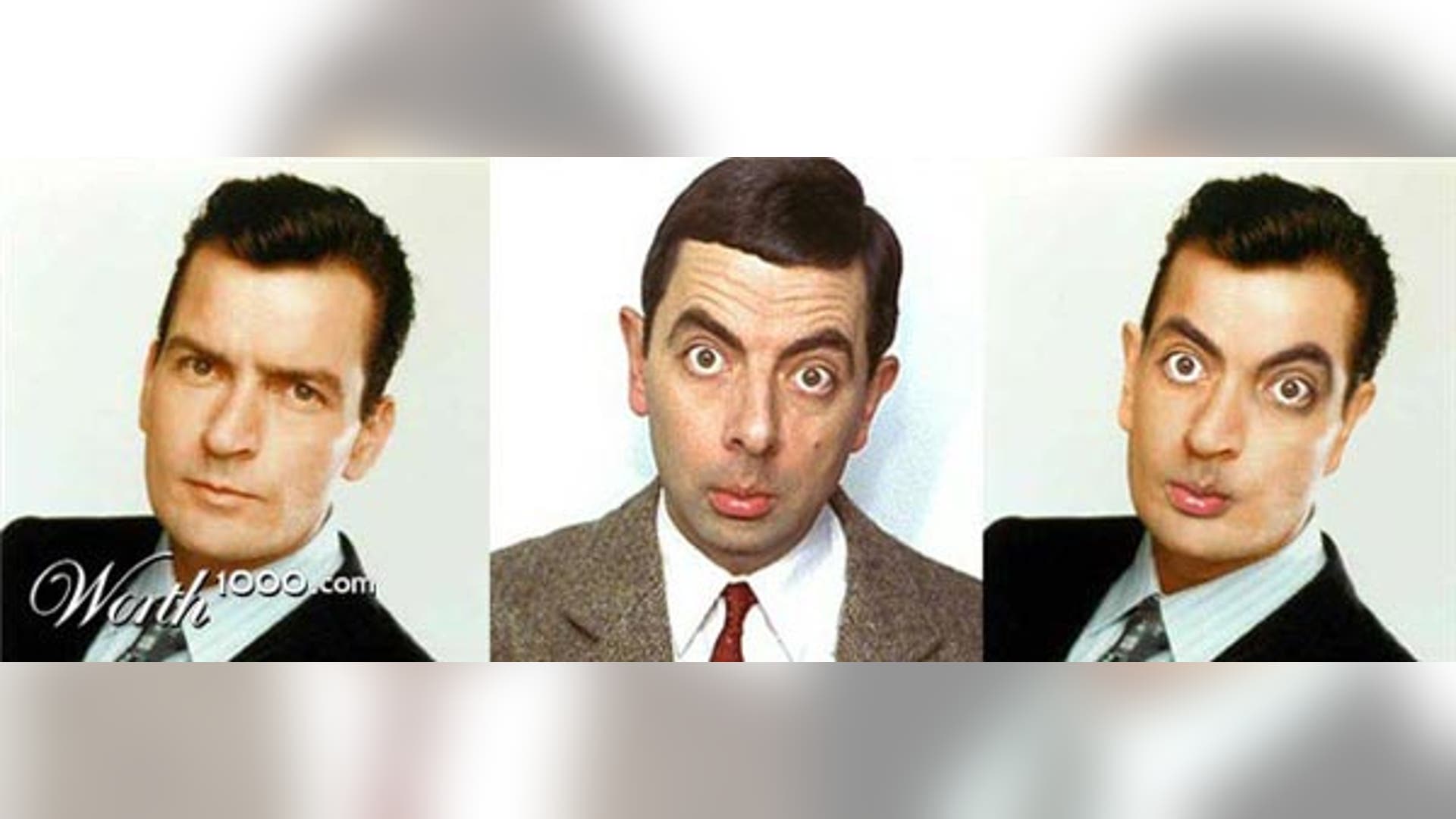 Charlie Sheen and Mr. Bean