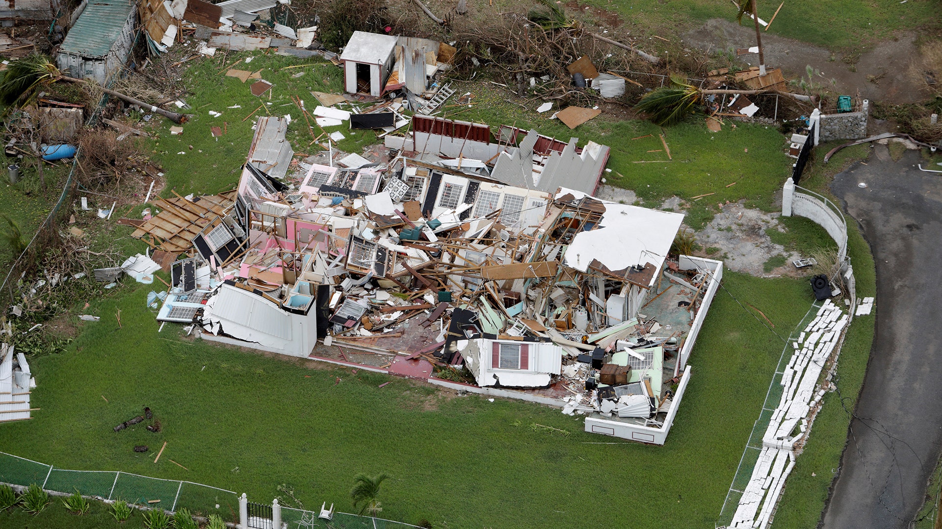 A destroyed home from Hurricane Maria in St. Croix, , U.S. Virgin Islands, September 21, 2017