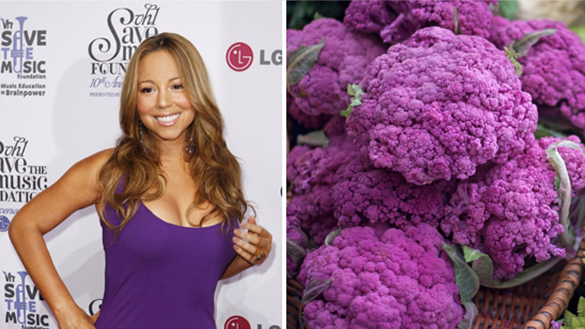 Mariah Carey followed an all purple diet.