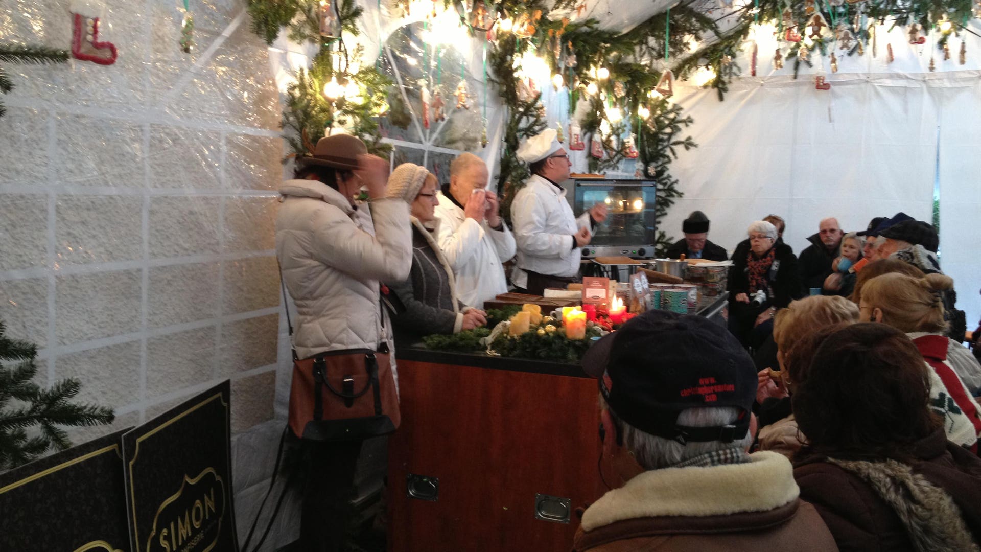 Sampling the local cuisine