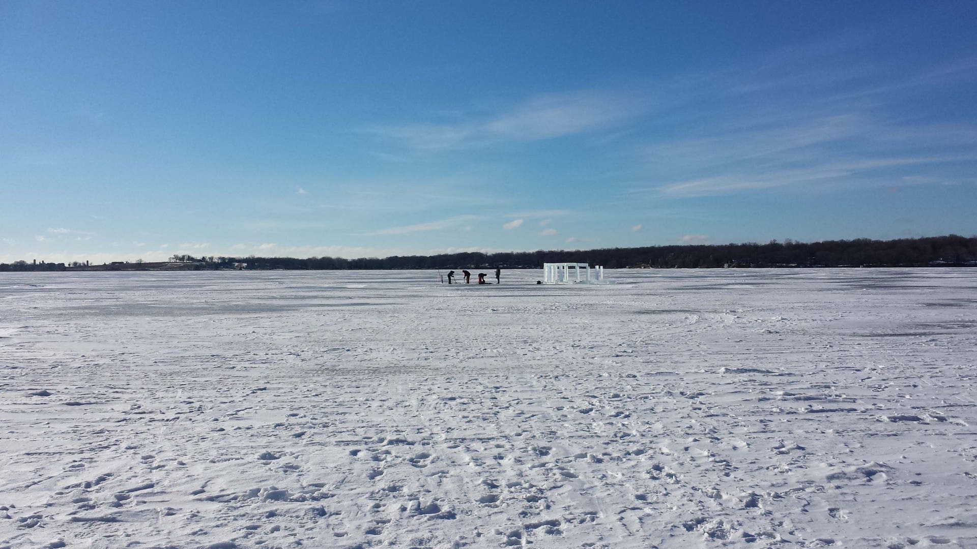 The structure takes shape.