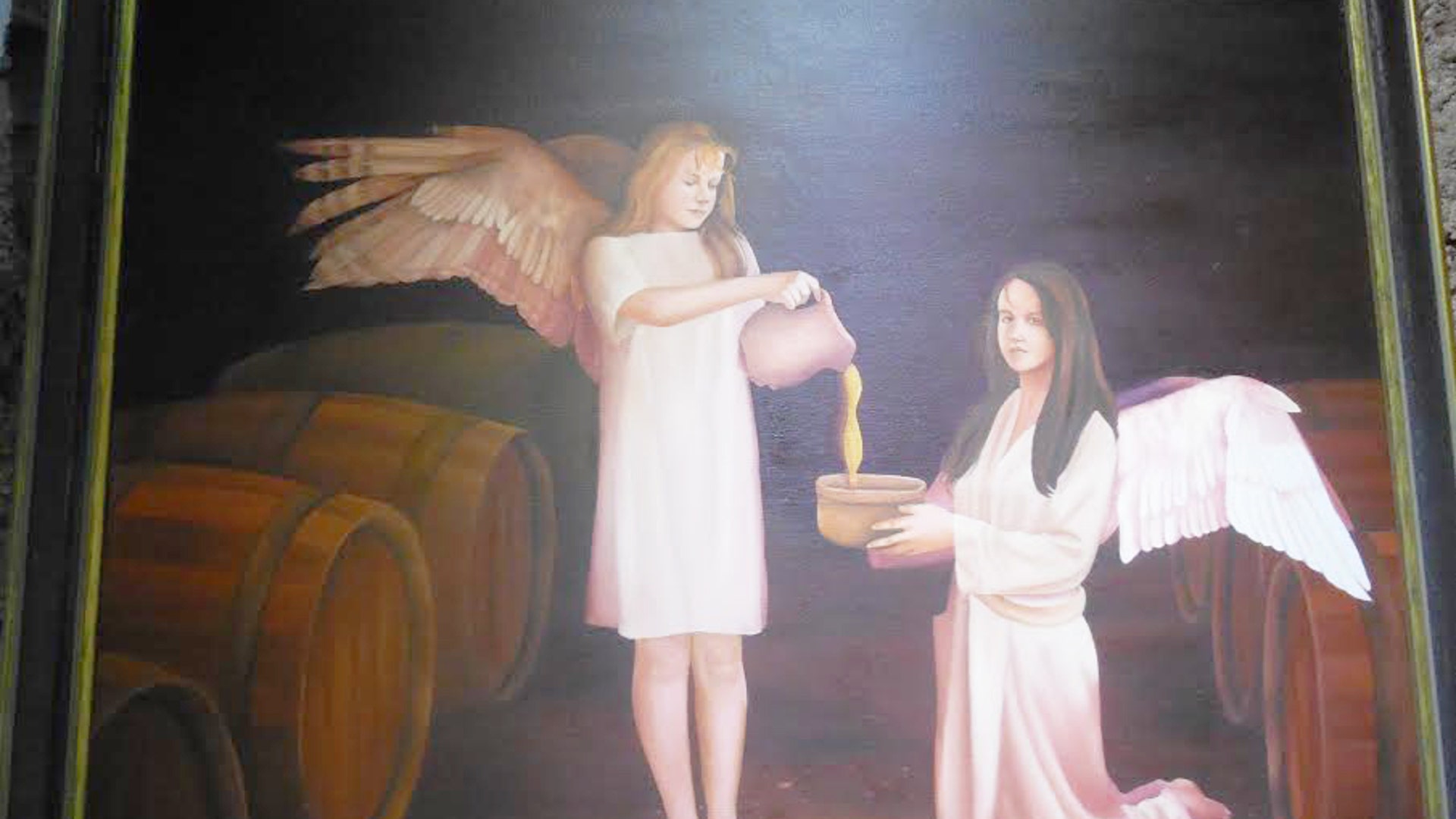 Depiction of the Angles Share at Glen Ord Distillery